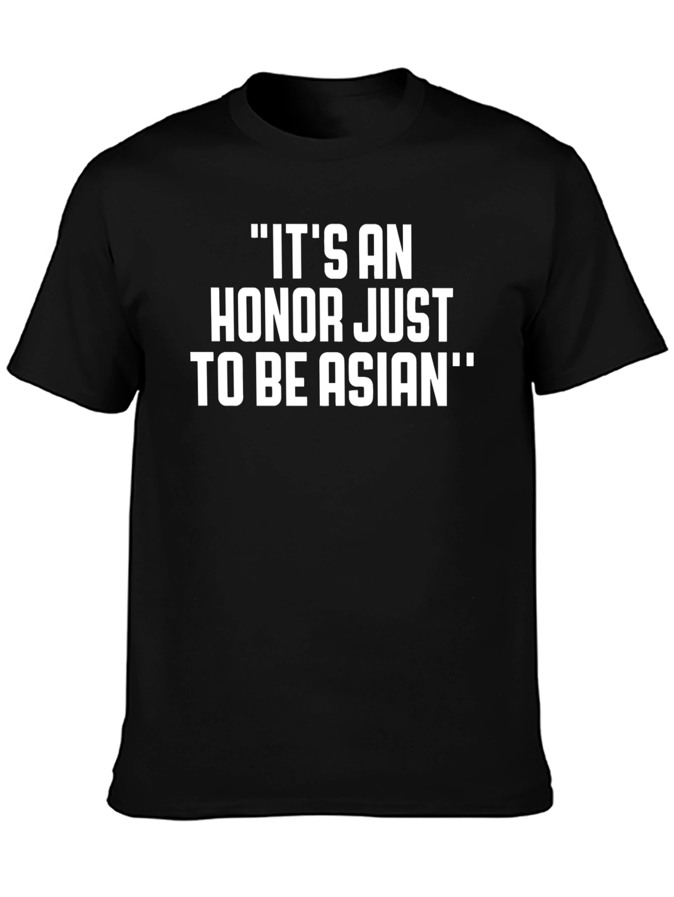 Black It's An Honor To Be Asian T-Shirt view 3