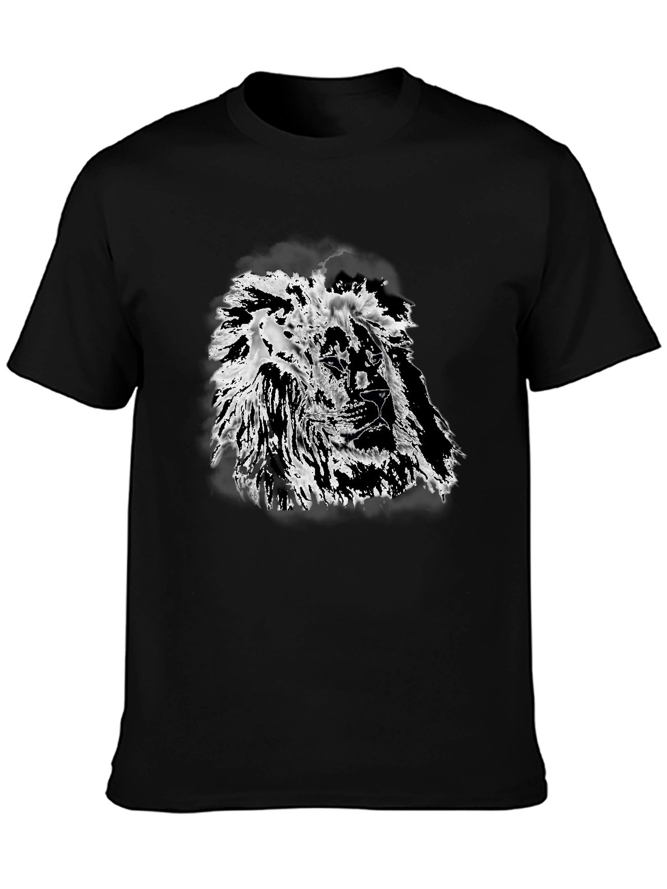 Black Lion Graphic Black T-Shirt - Bold Style view 3