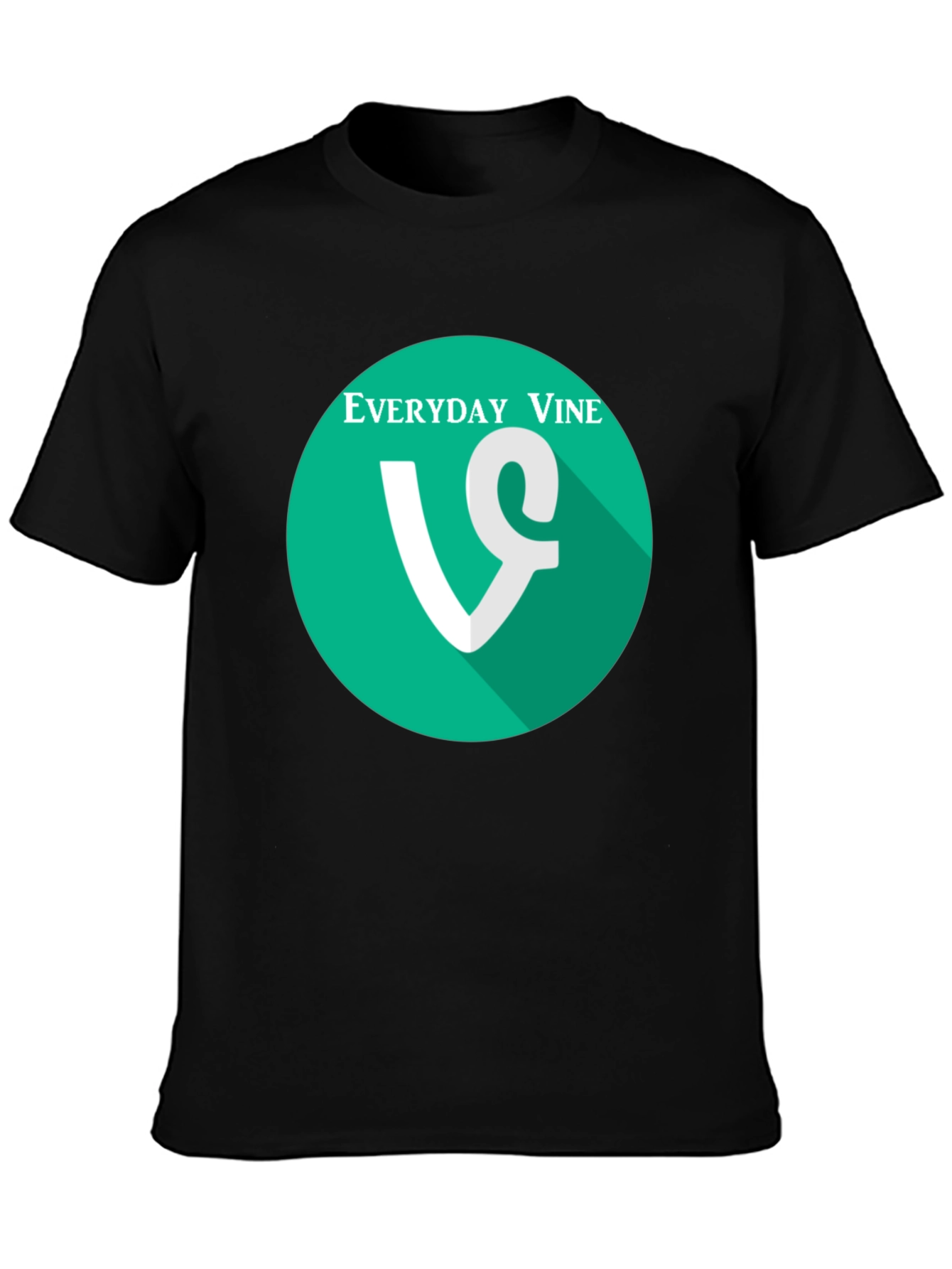 Black Everyday Vine T-Shirt - Black Graphic Tee view 3
