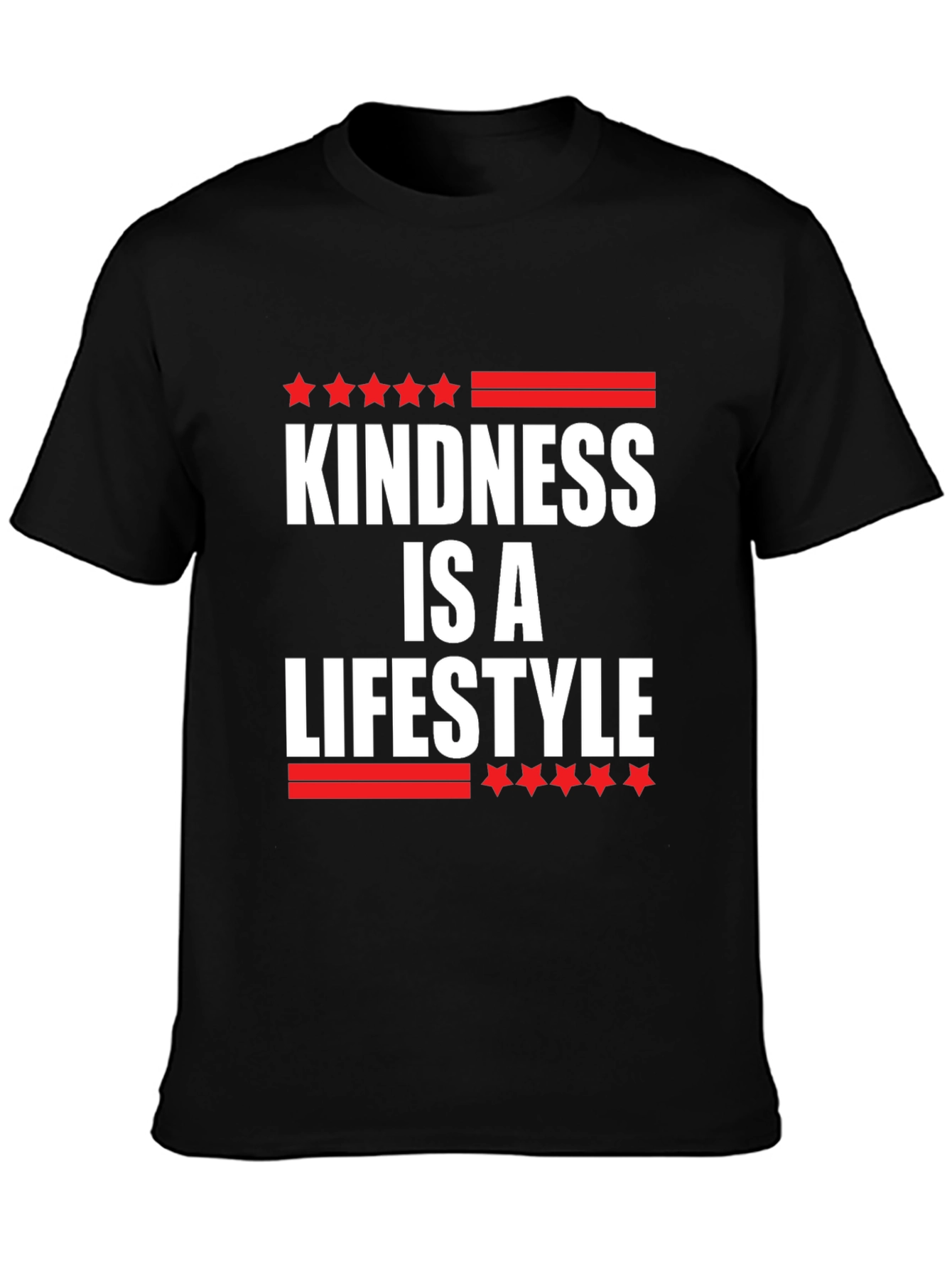 Black Kindness Is A Lifestyle Graphic T-Shirt view 3