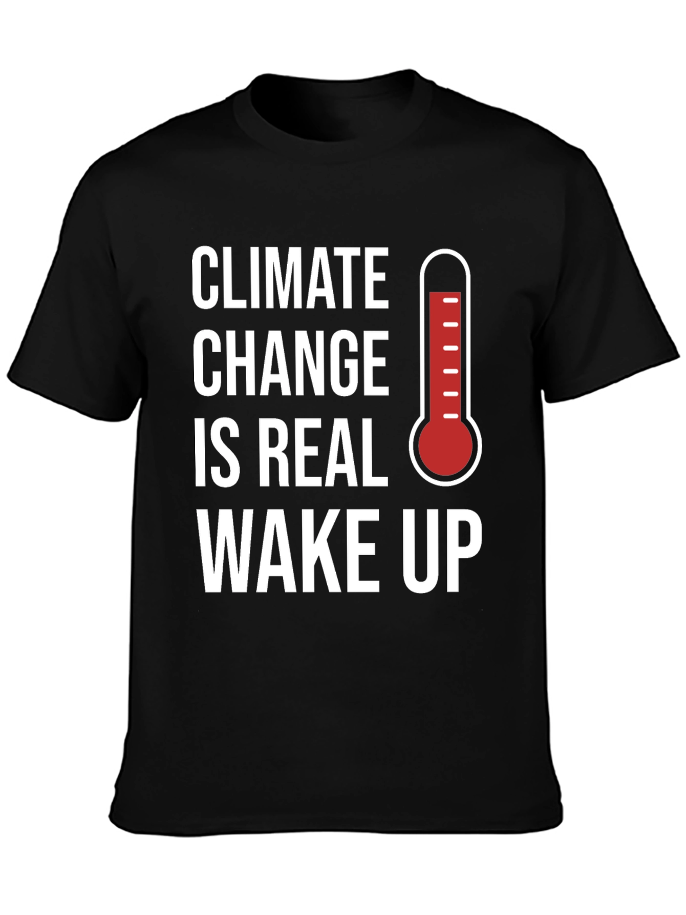 Black Climate Change Awareness T-Shirt view 3