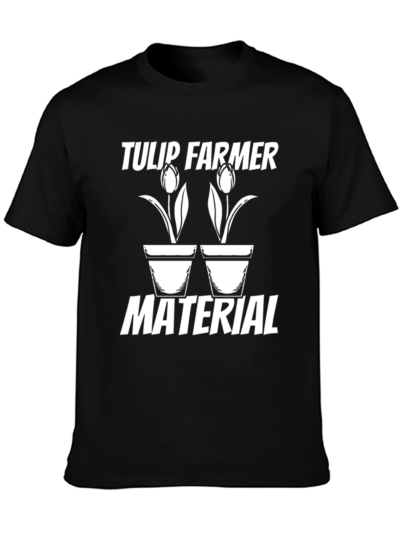 Black Tulip Farmer Material Graphic T-Shirt view 3