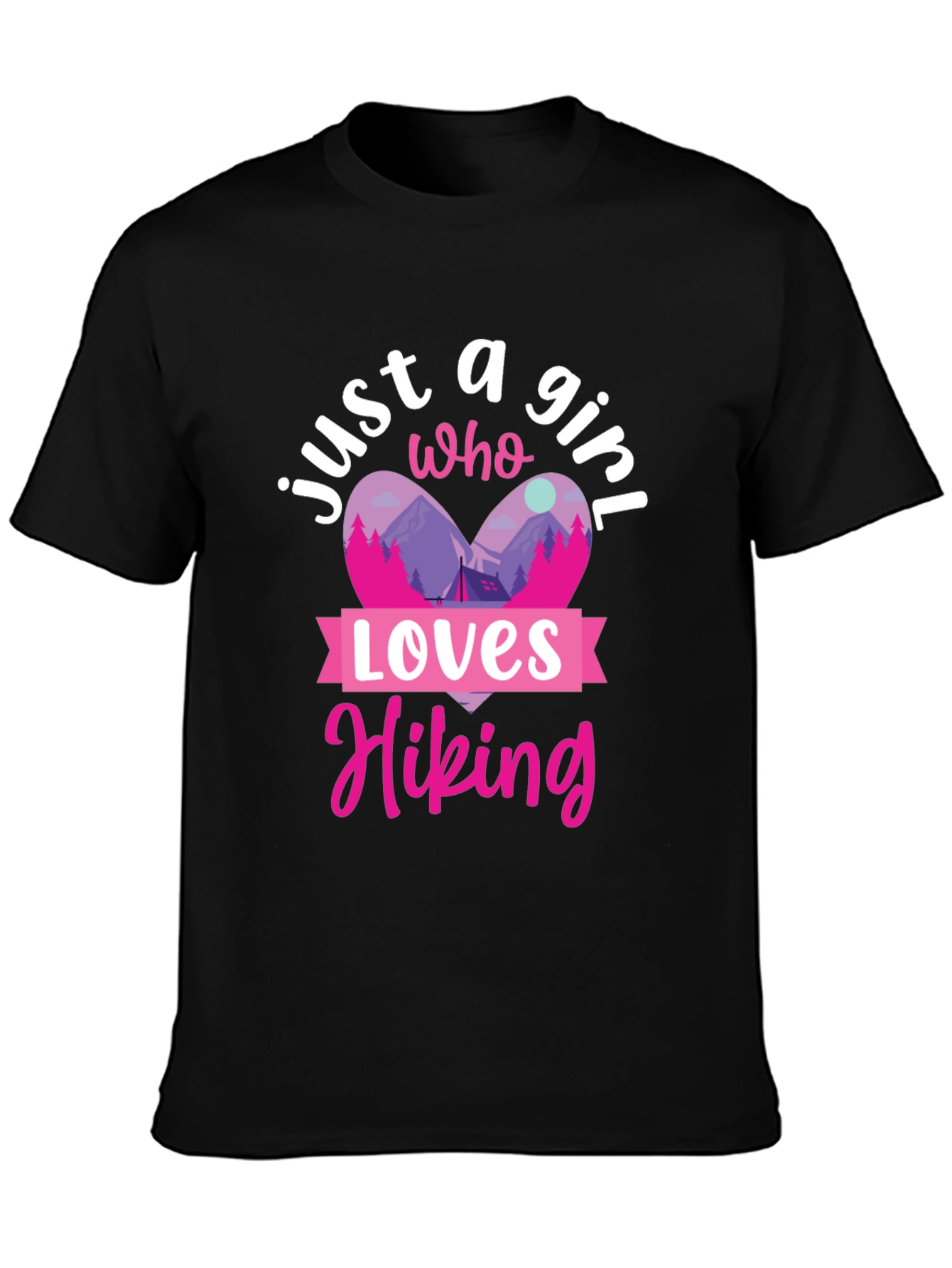 Black Hiking Lover T-Shirt view 3
