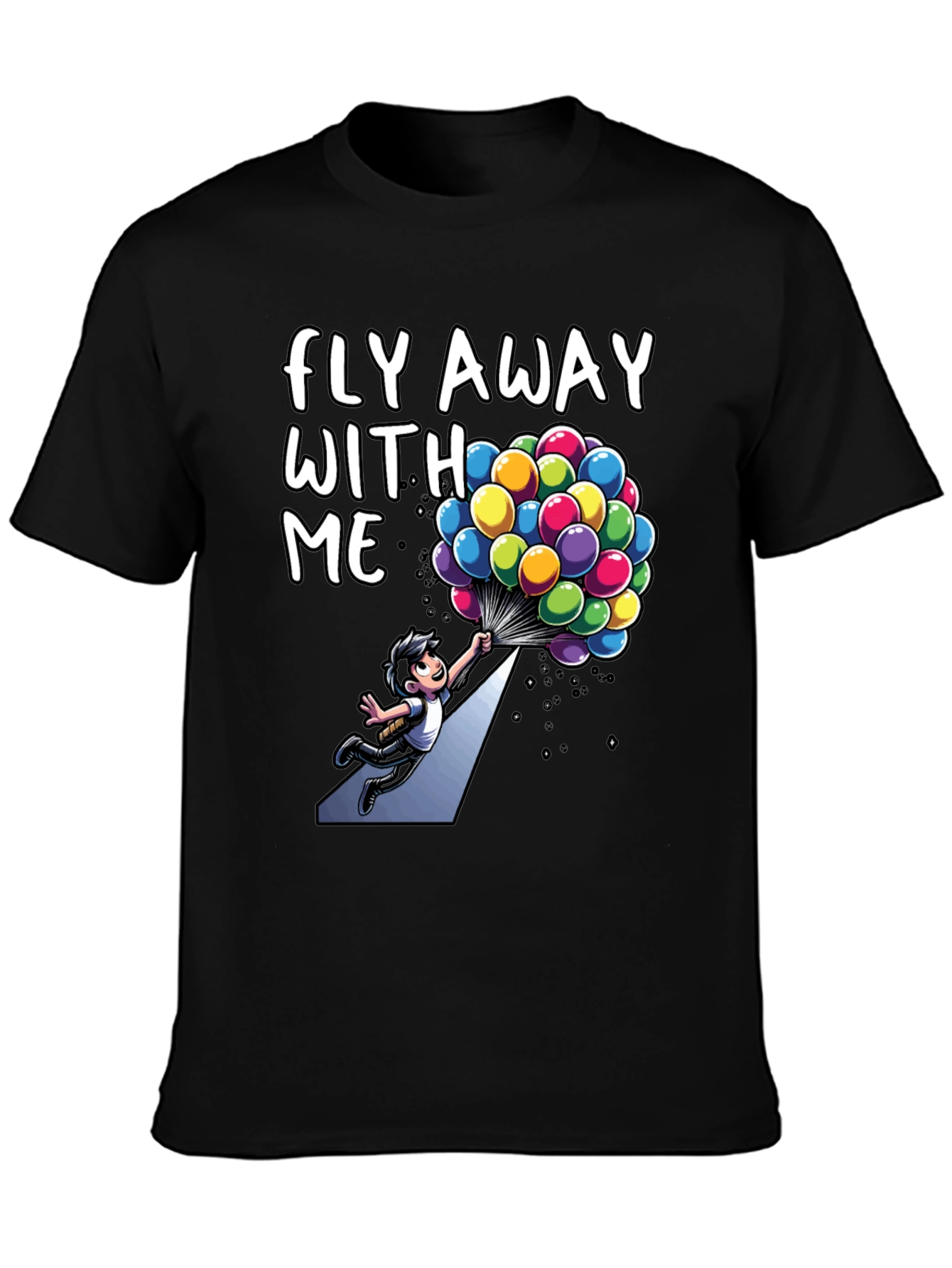 Black Fly Away With Me Graphic Tee view 3