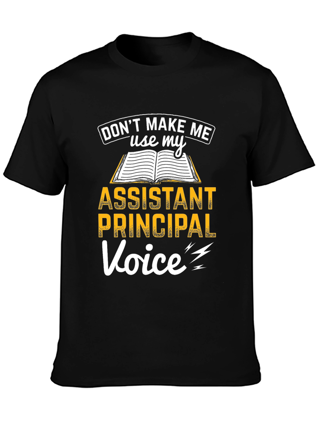 Black Assistant Principal Voice Graphic Tee view 3