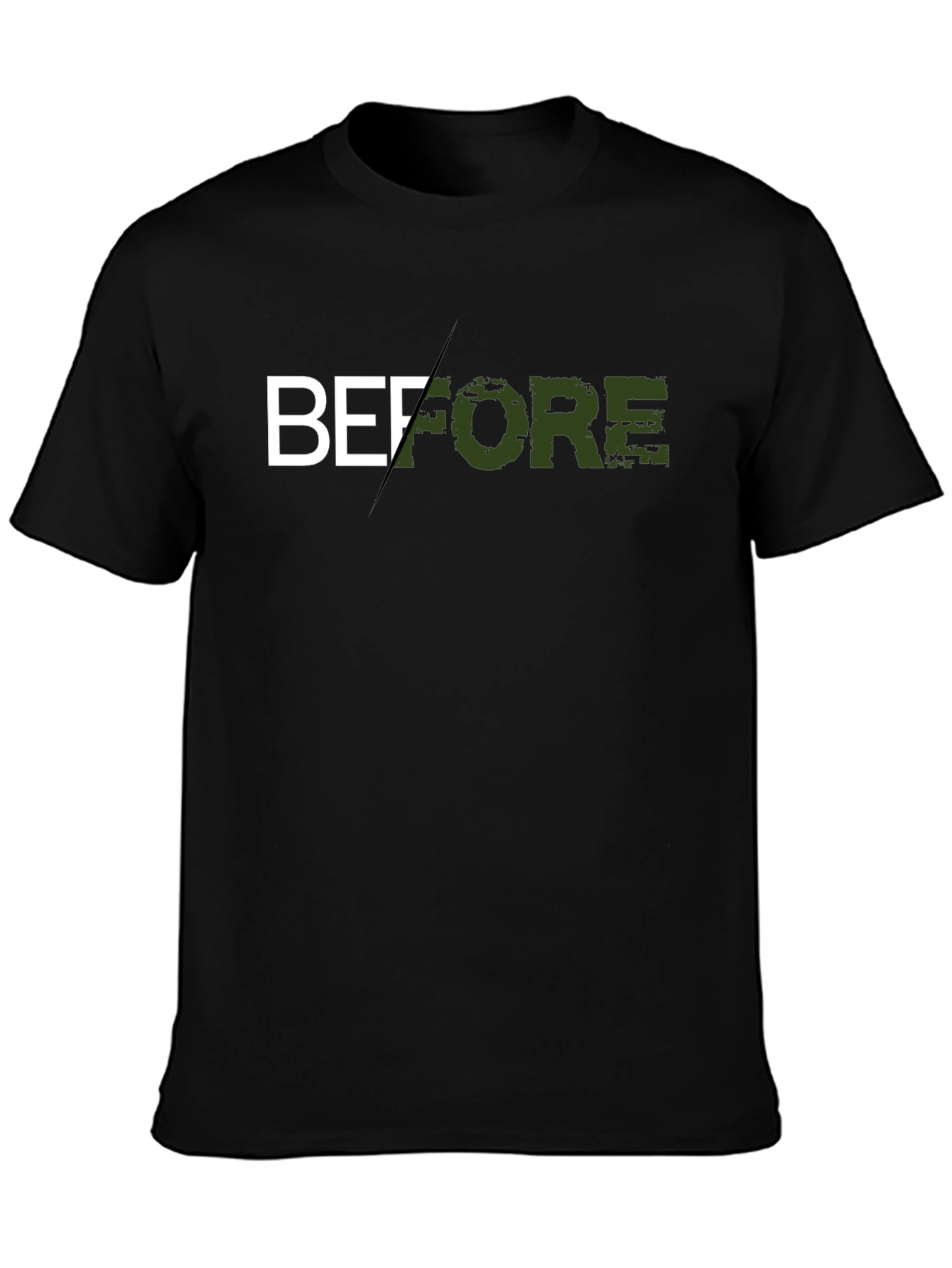 Black Before Graphic Print T-Shirt view 3