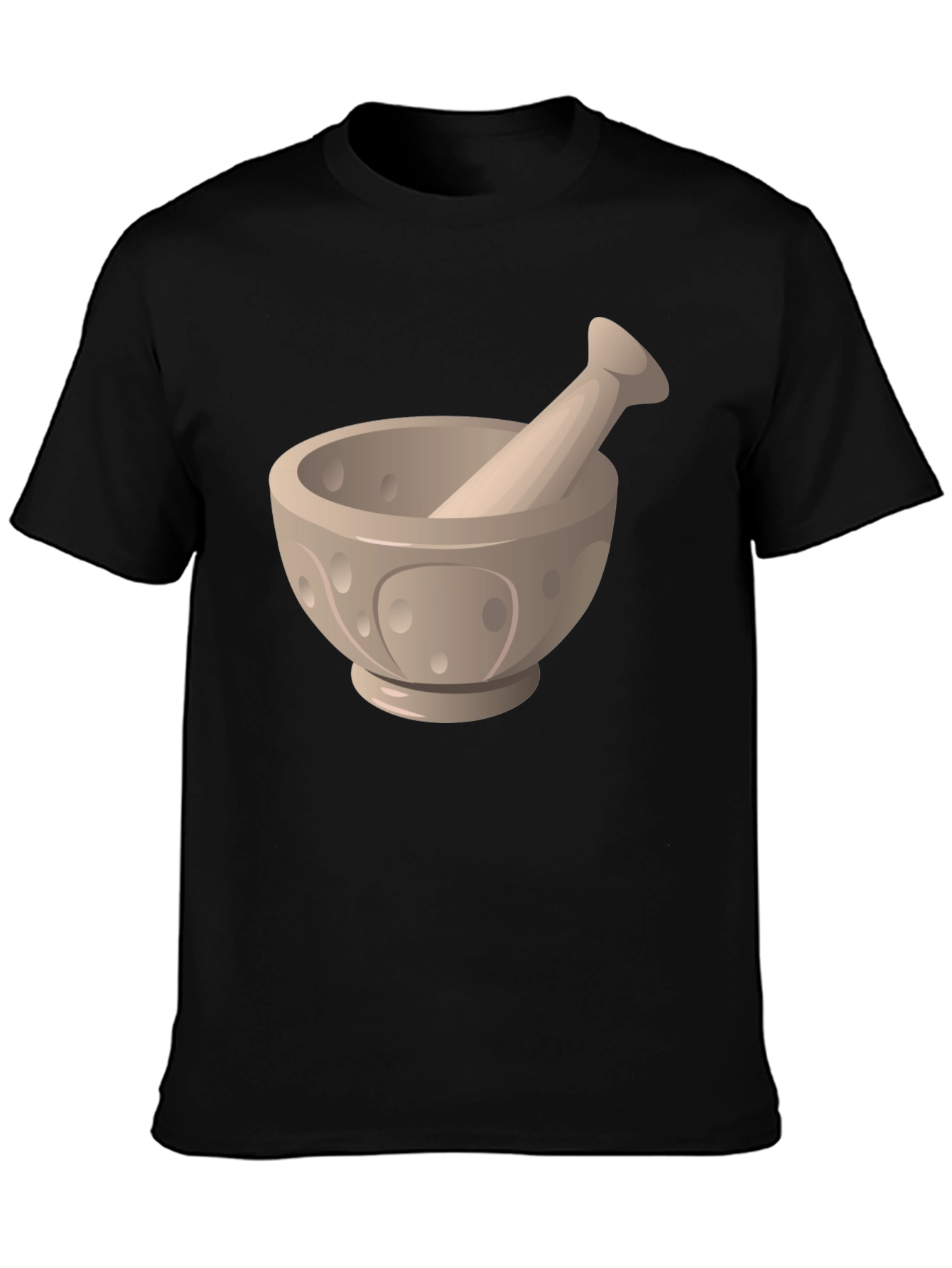 Black Mortar and Pestle Graphic Tee - Black view 3