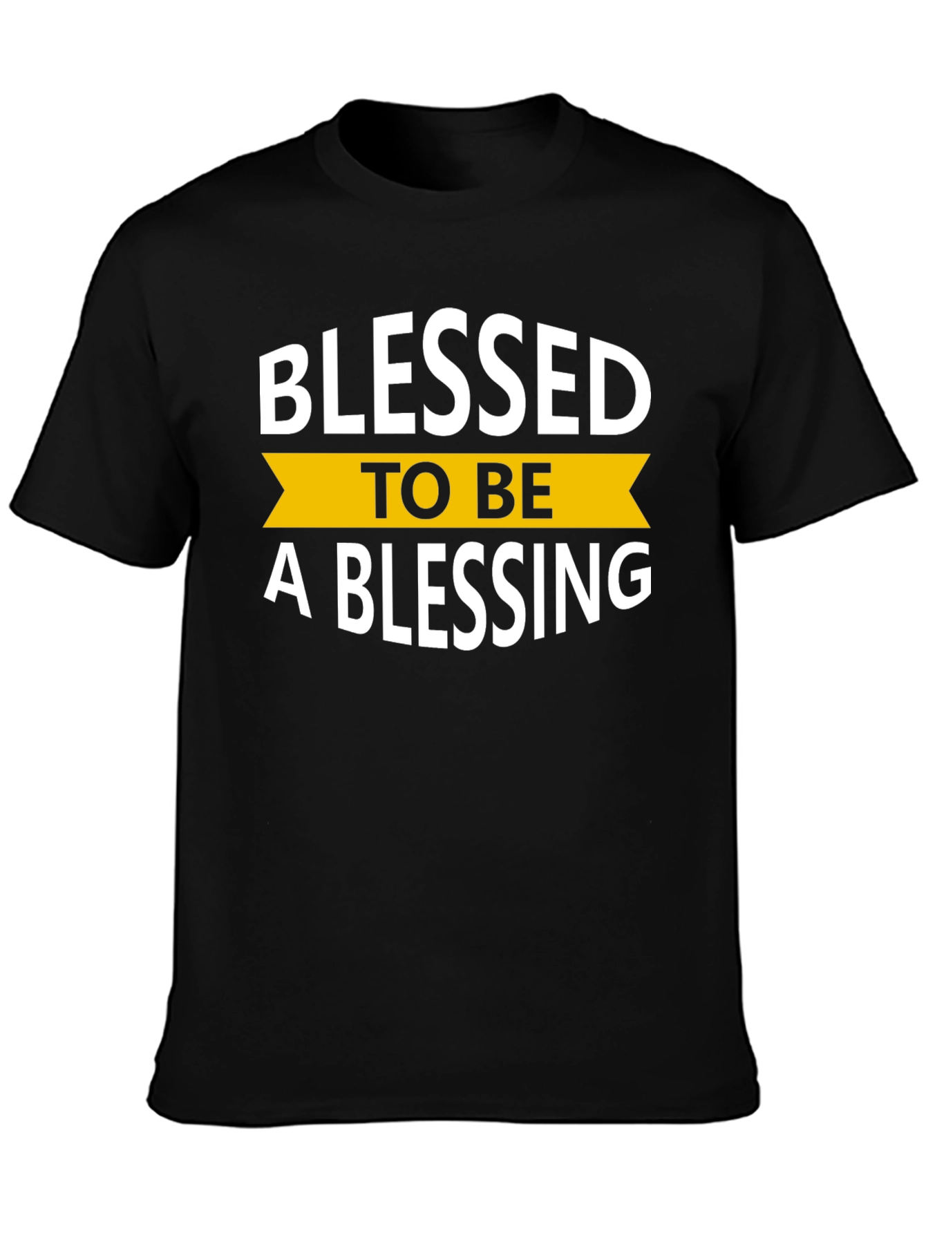 Black Blessed to Be a Blessing T-Shirt view 3