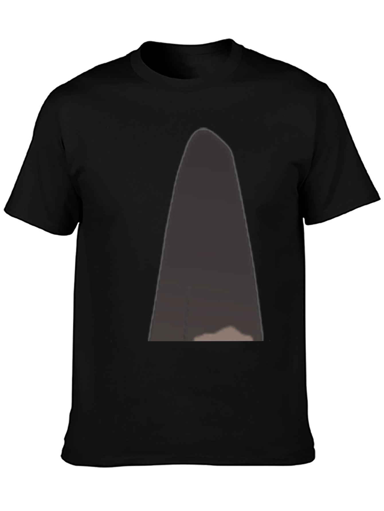 Black Men's Black Graphic Tee - Modern Style view 3