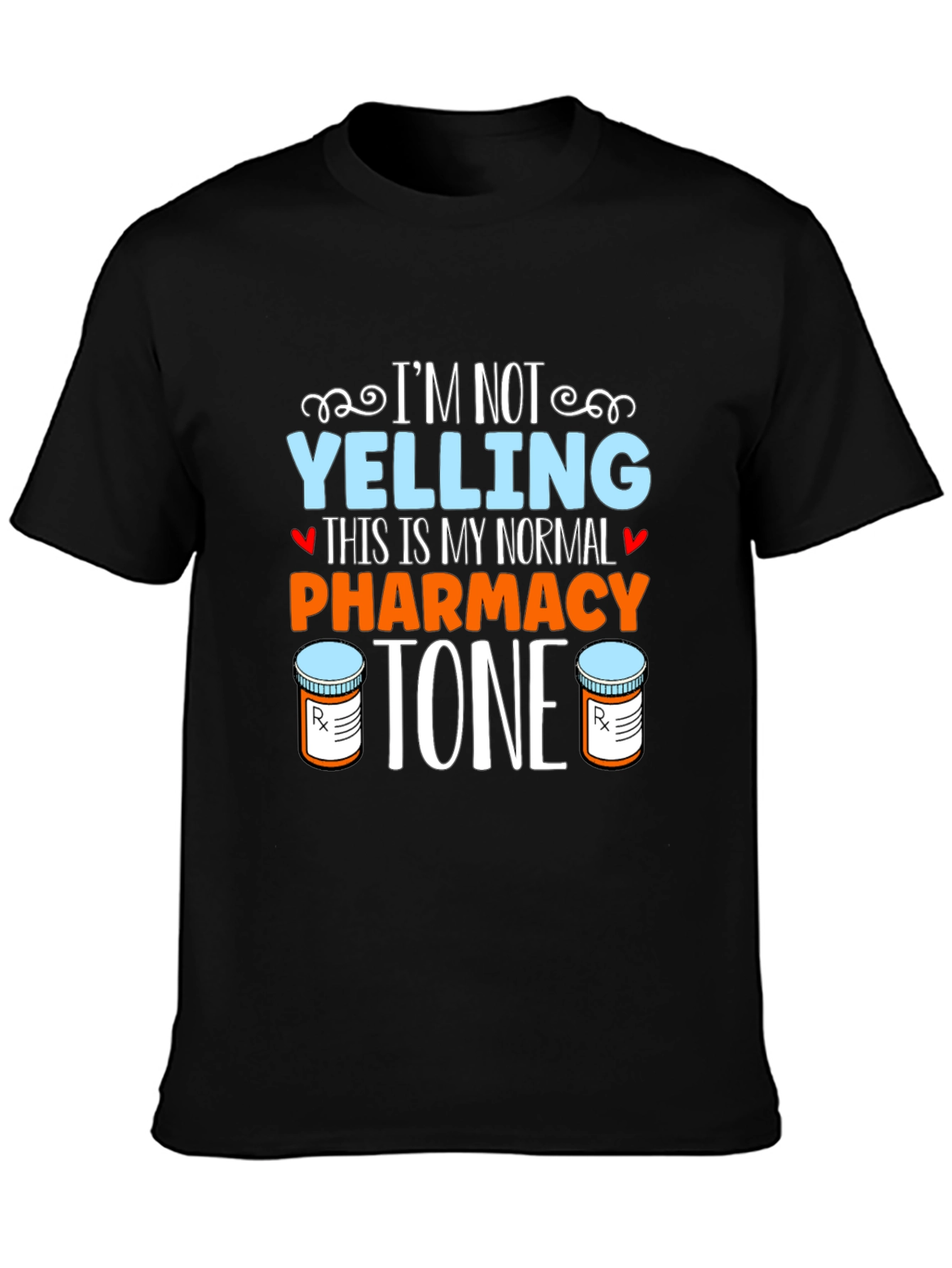 Black Pharmacy Tone T-Shirt - Normal Voice Graphic Tee view 3