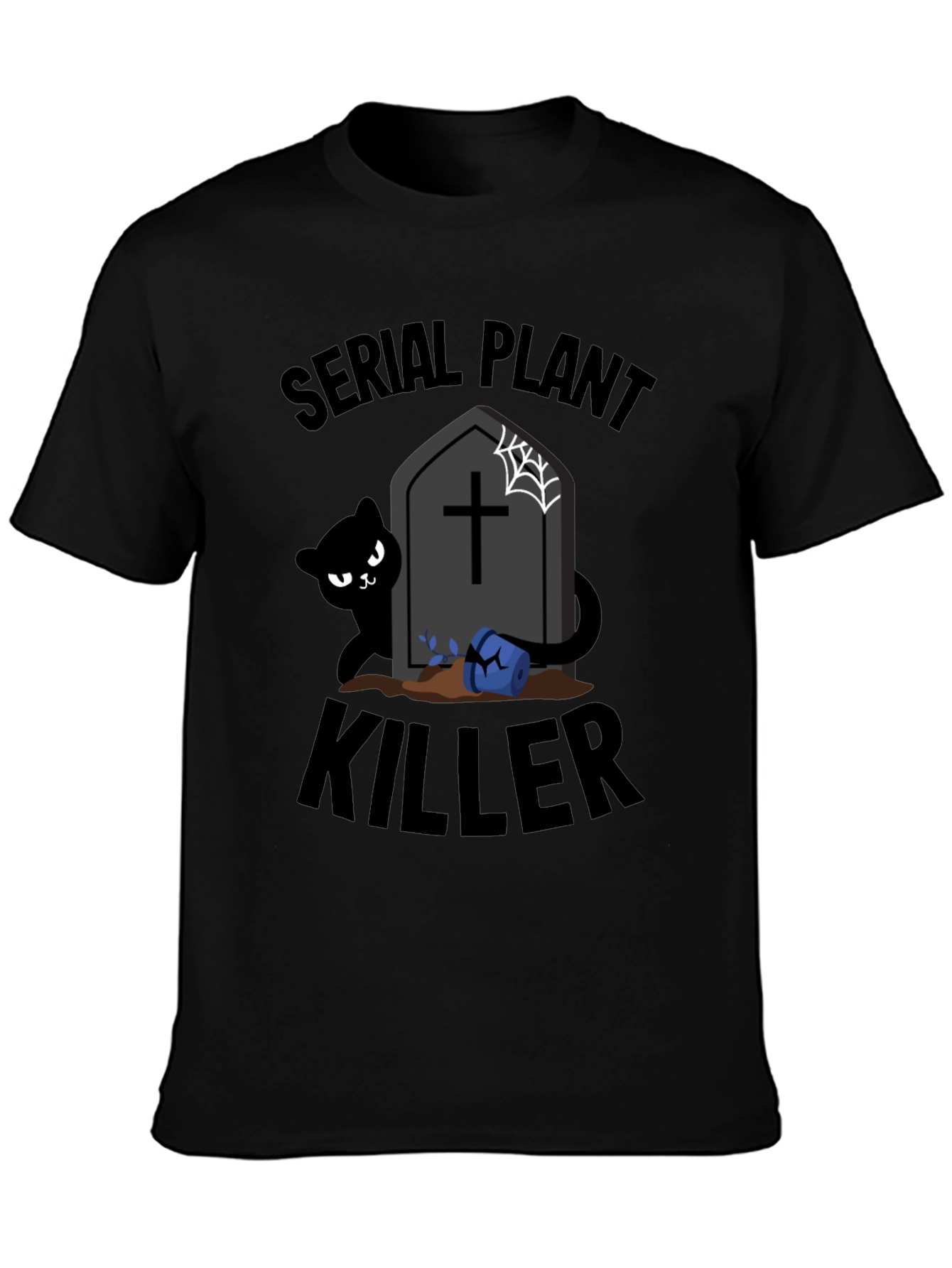 Black Serial Plant Killer Graphic Tee view 3
