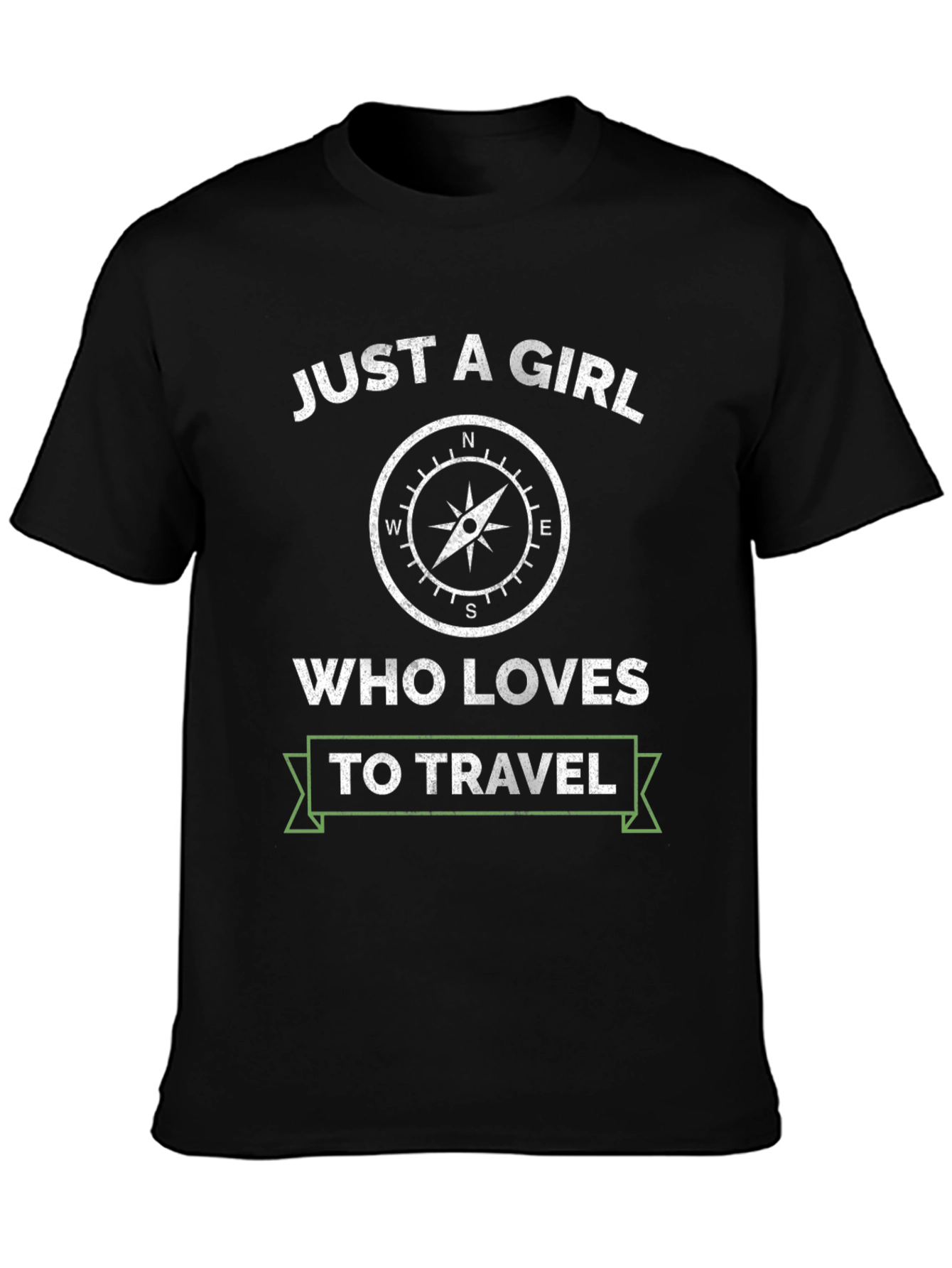 Girl Who Loves to Travel Compass T-Shirt - 3