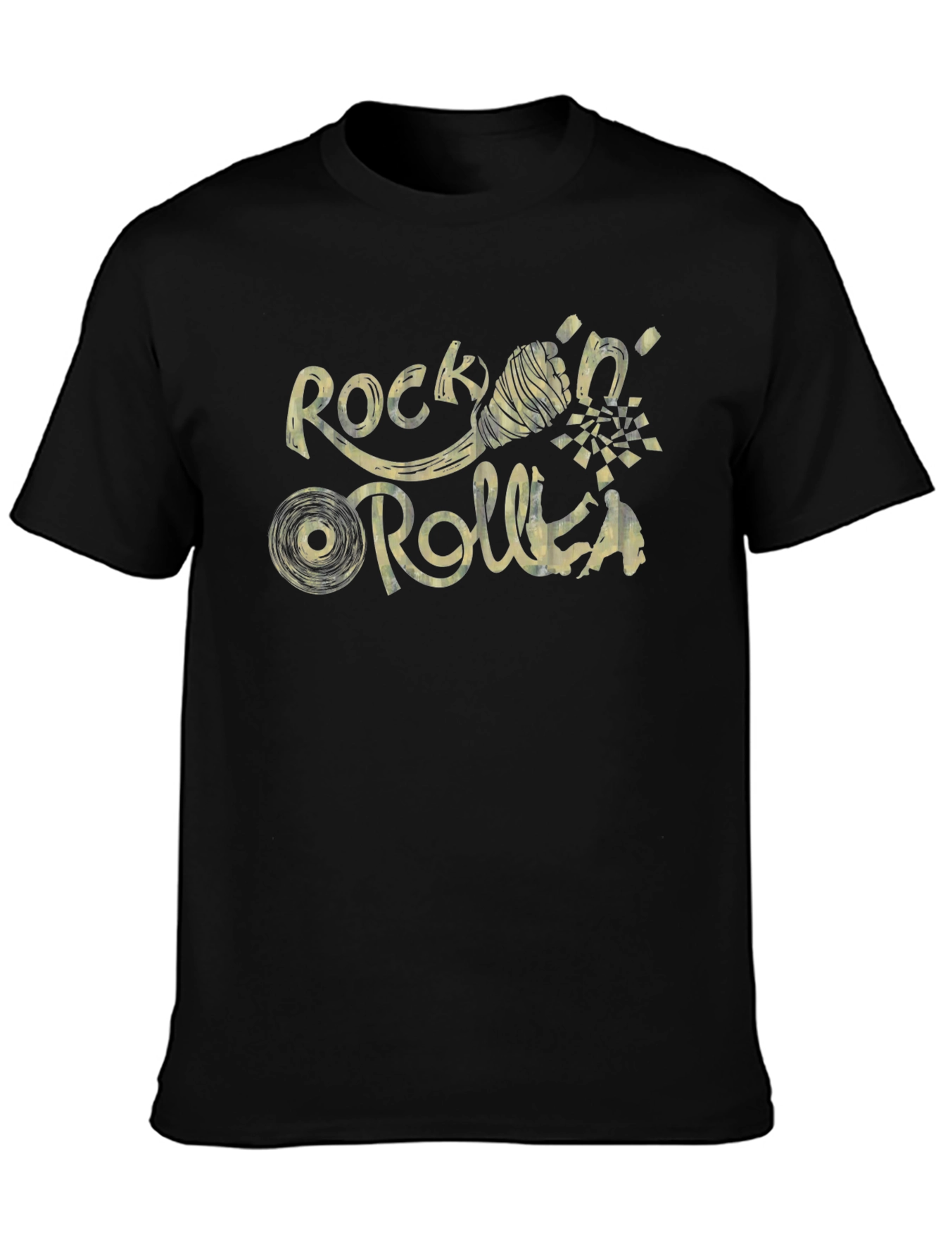 Black Rock n Roll Graphic T-Shirt view 3