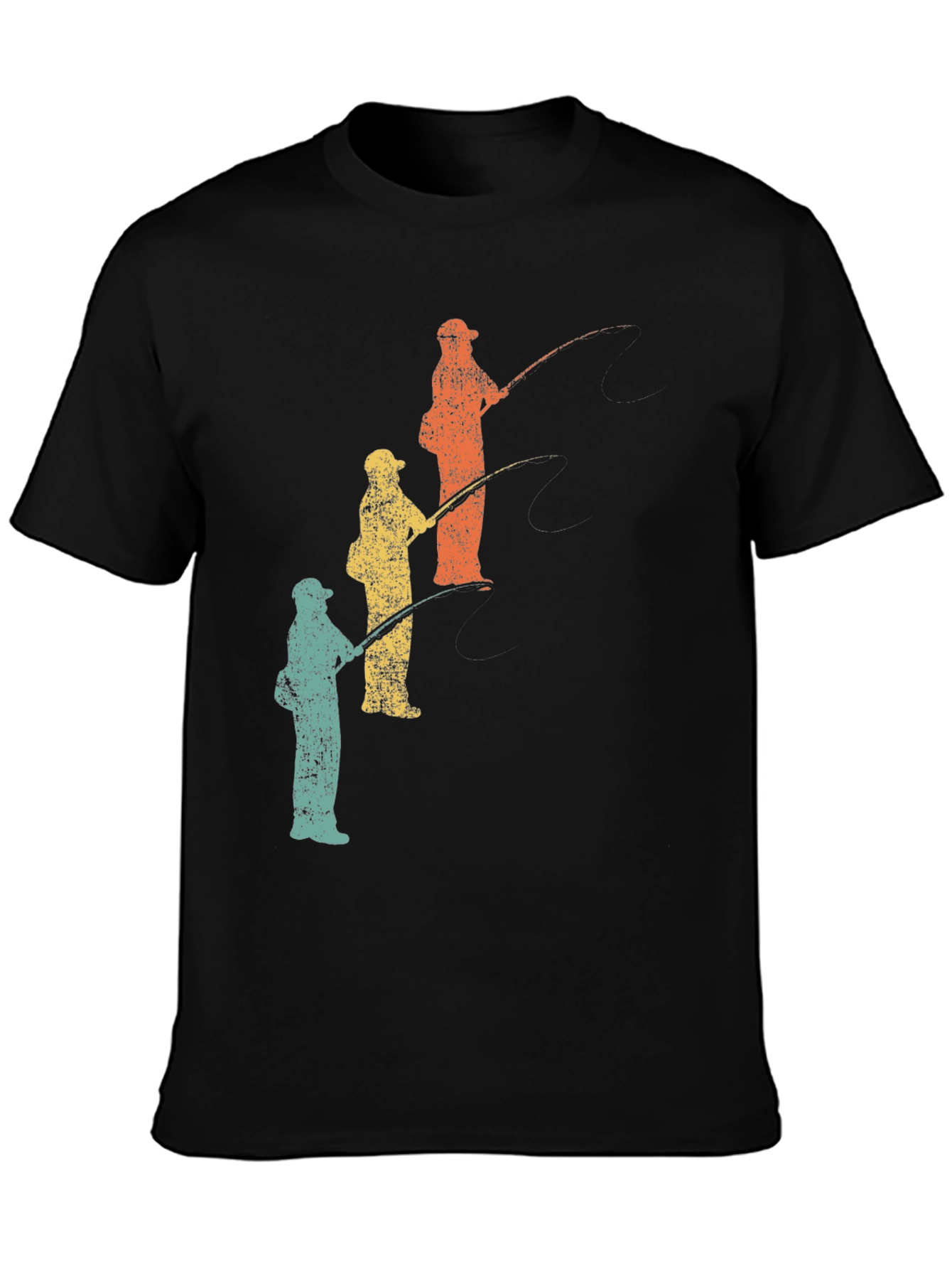 Retro Fishing Trip T-Shirt - Father & Children - 3