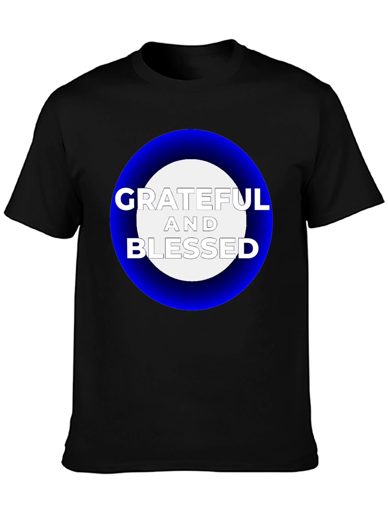 Black Grateful & Blessed Graphic T-Shirt - Stylish Comfort view 3