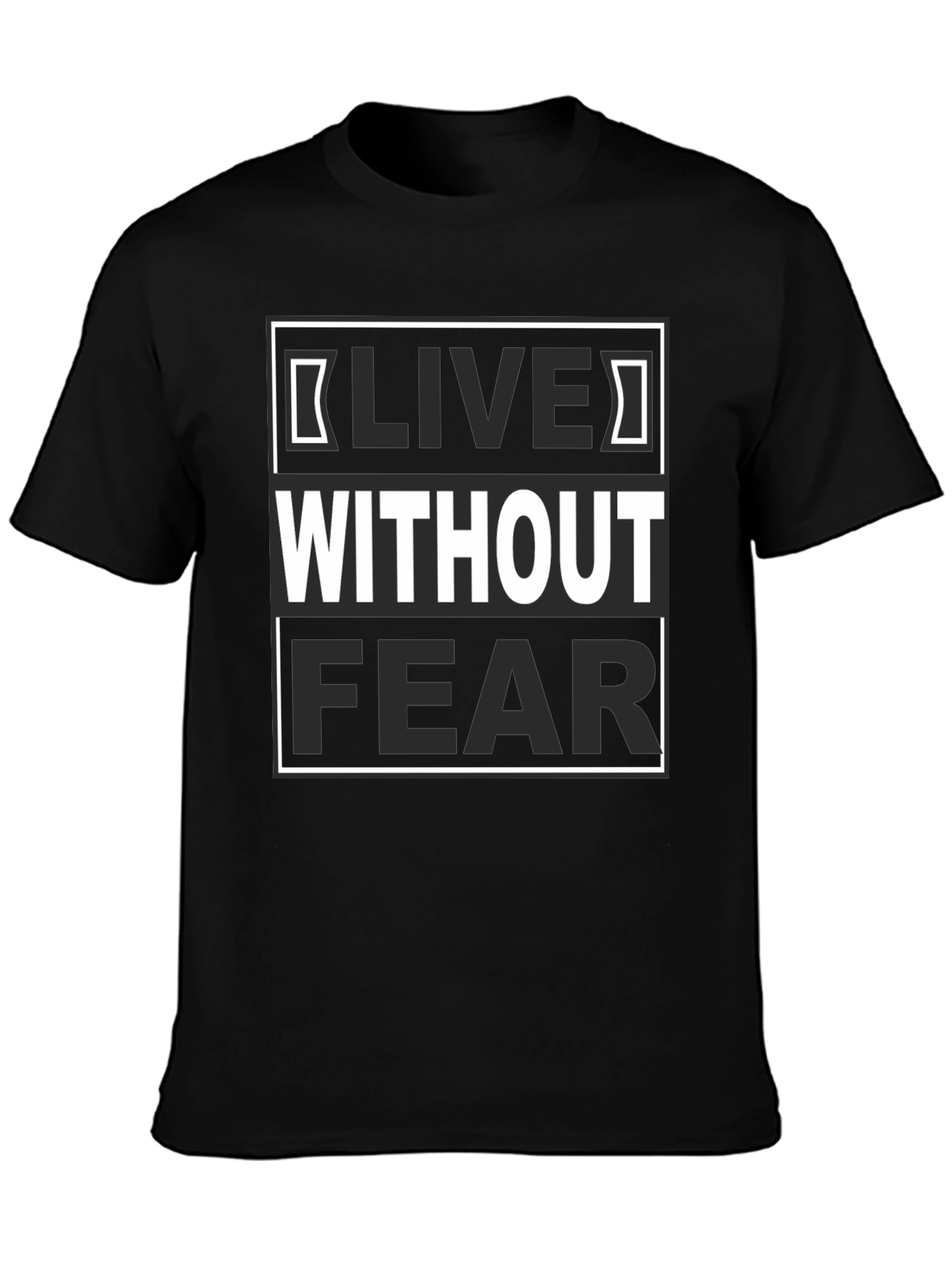 Black Live Without Fear Graphic Tee view 3