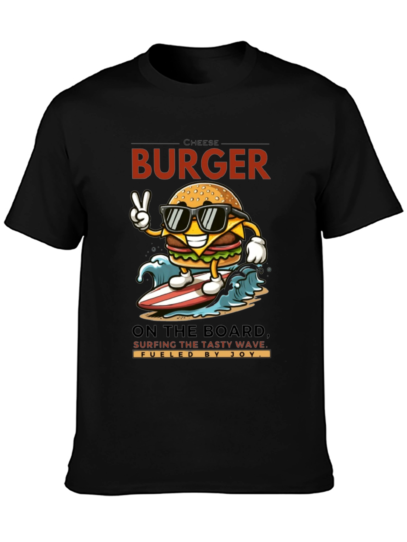 Black Chill Burger Surfer T-Shirt view 3