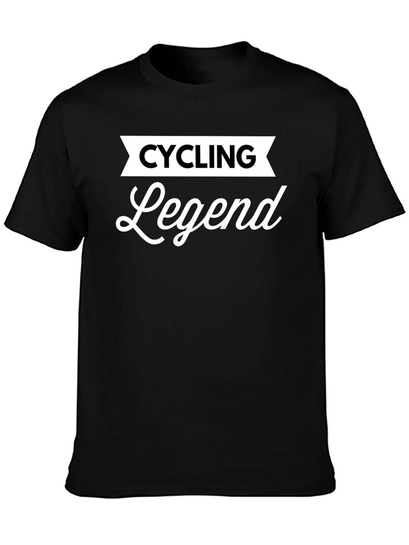 Black Cycling Legend Black T-Shirt view 3
