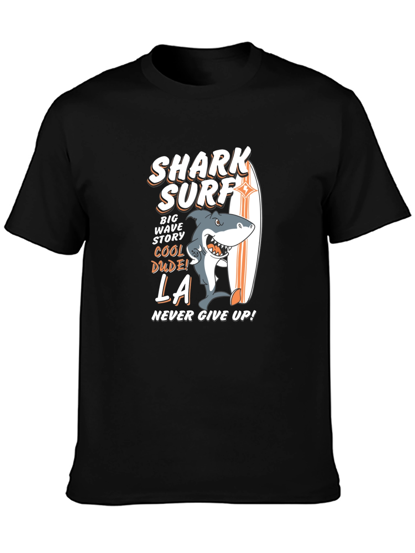 Black Shark Surf Graphic Tee view 3