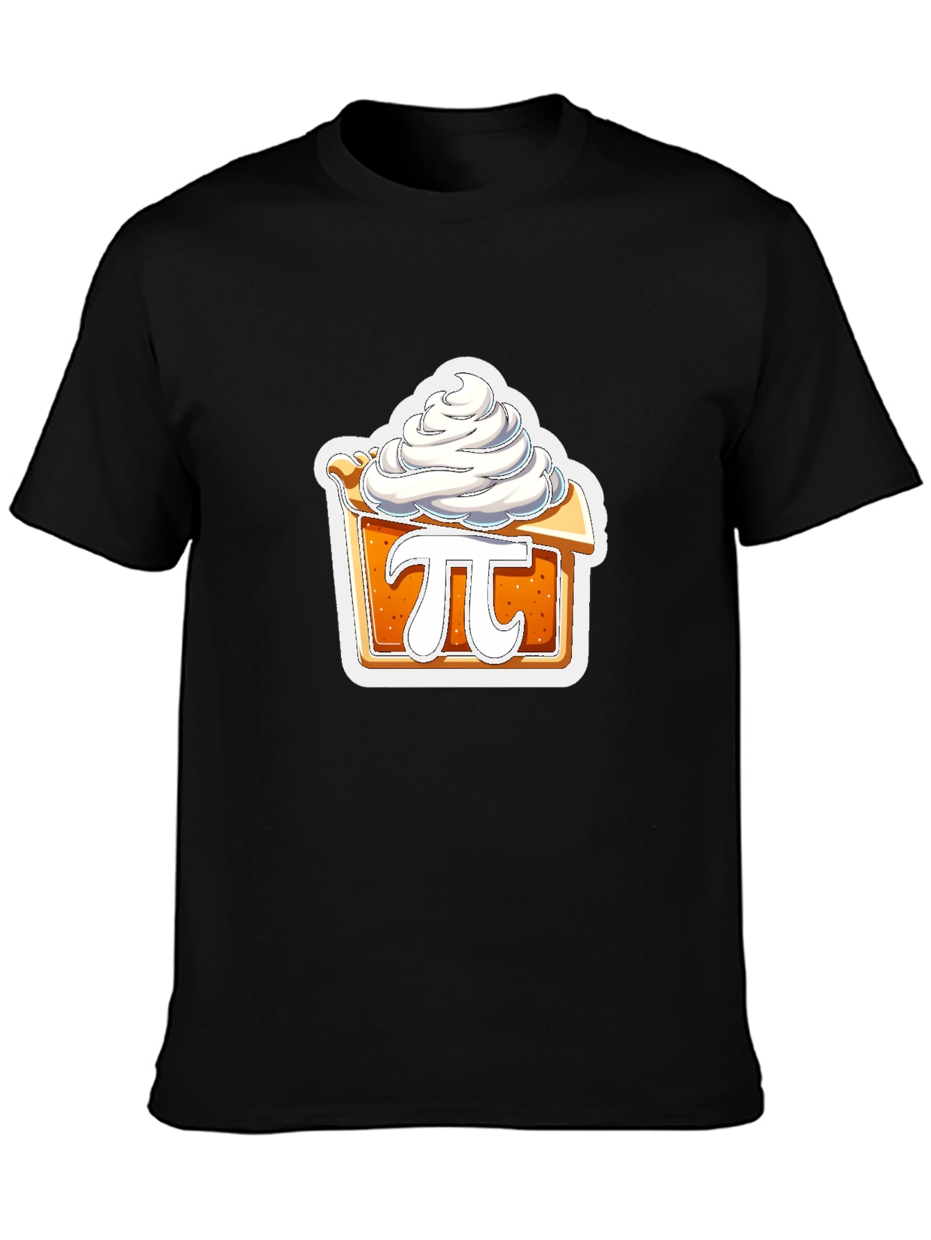 Black Pie Chart T-Shirt - Sweet Math Humor view 3