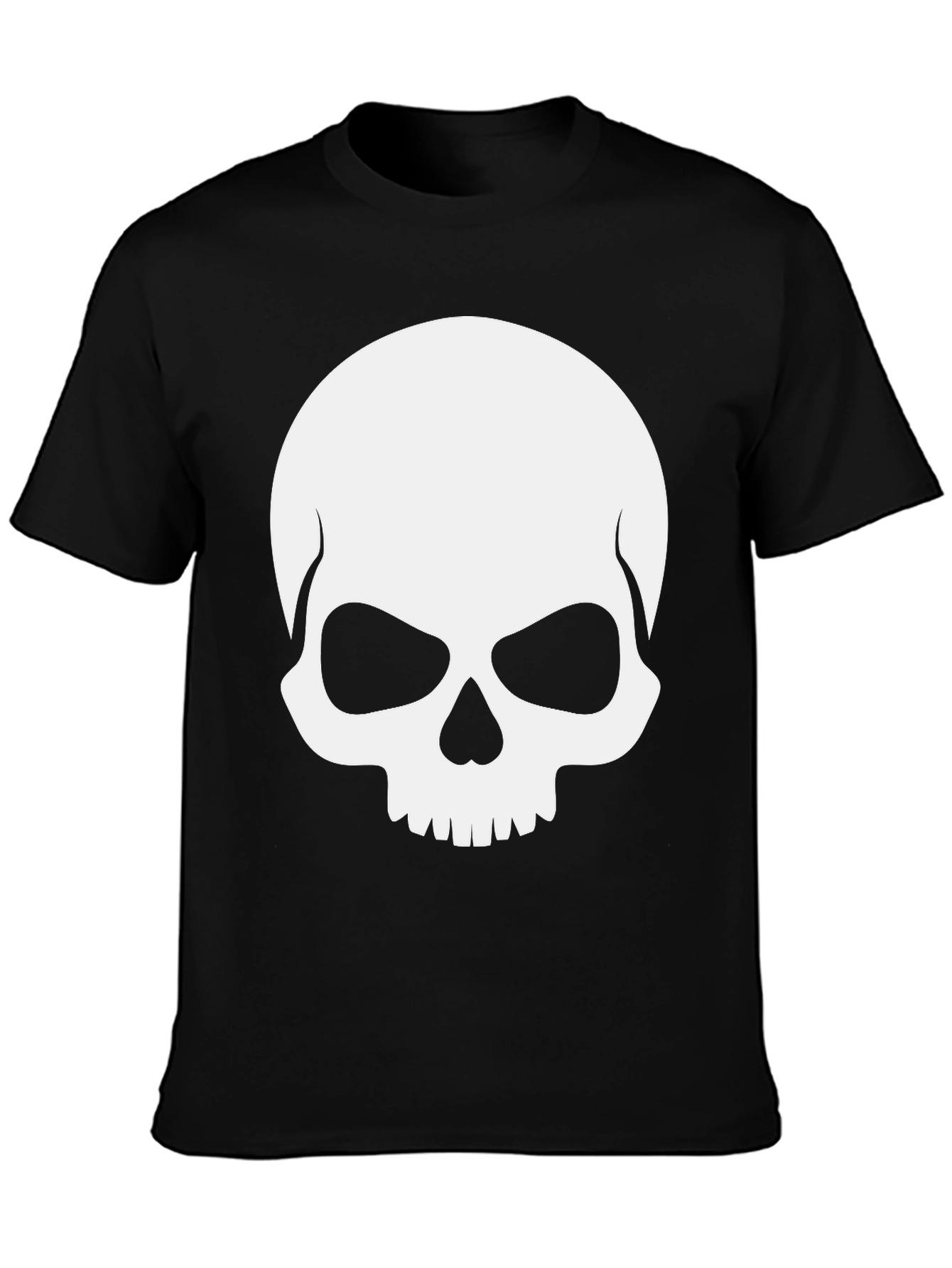 Black Skull Graphic Black T-Shirt view 3