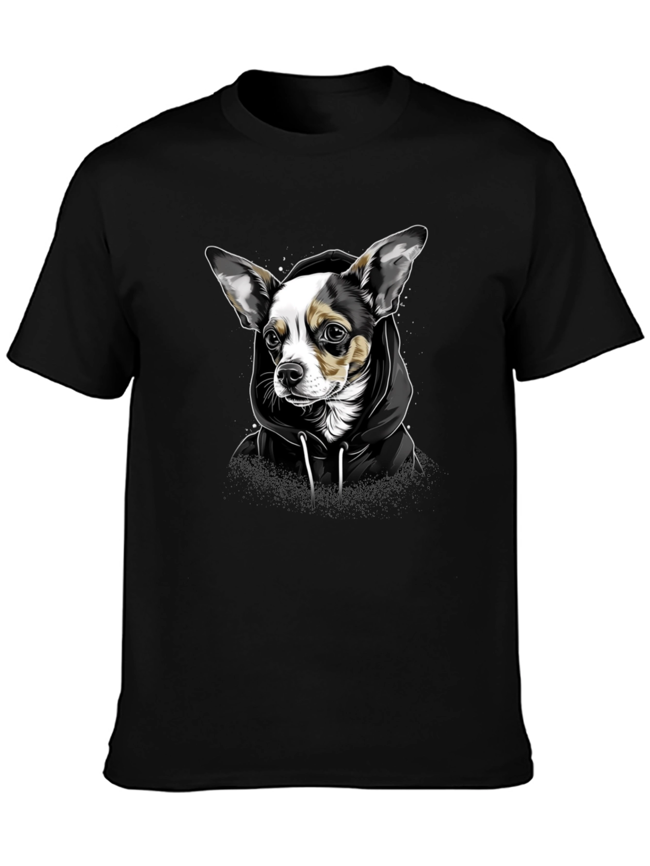Black Dog Graphic T-Shirt - Trendy Animal Lover Tee view 3