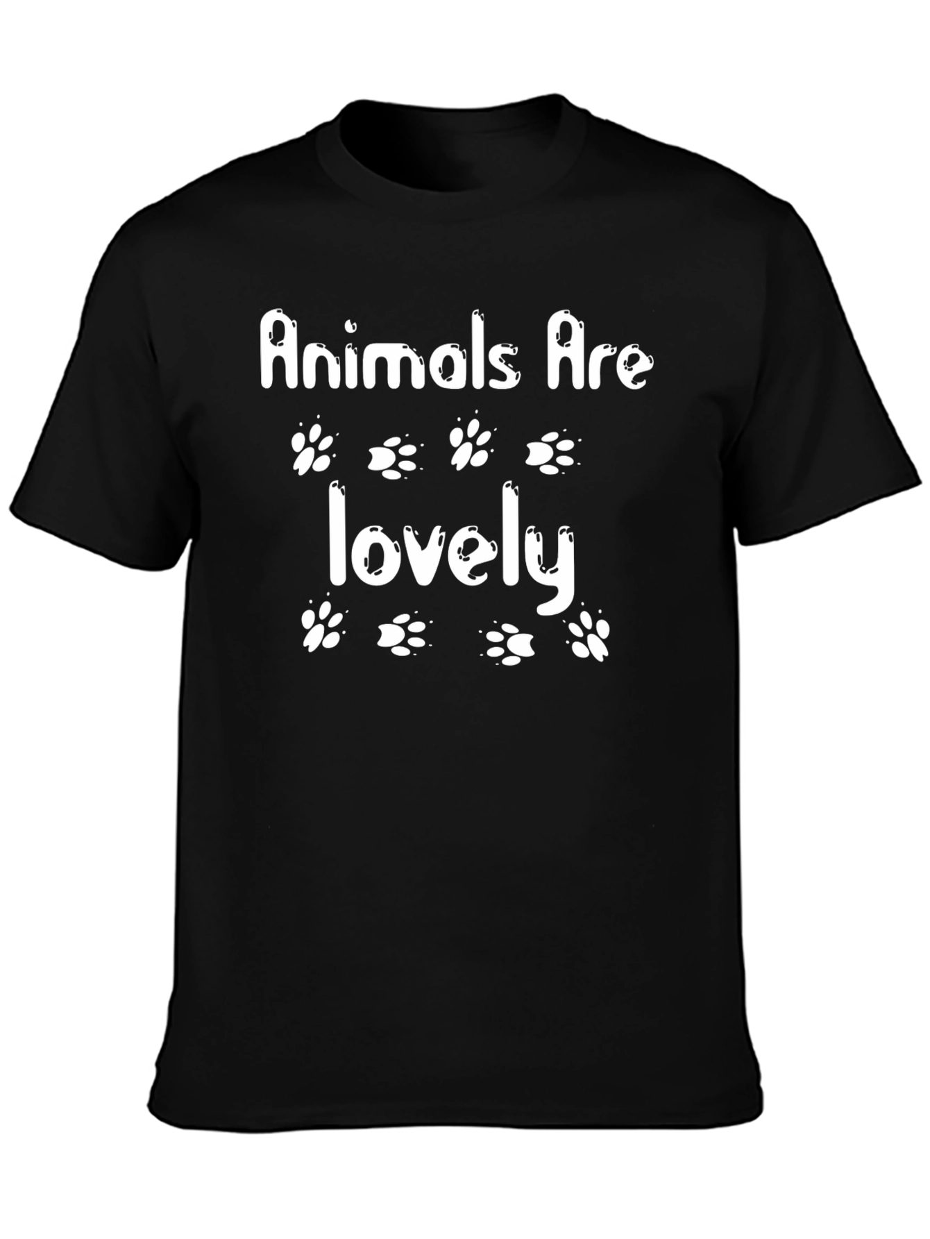 Black Animals Are Lovely T-Shirt view 3