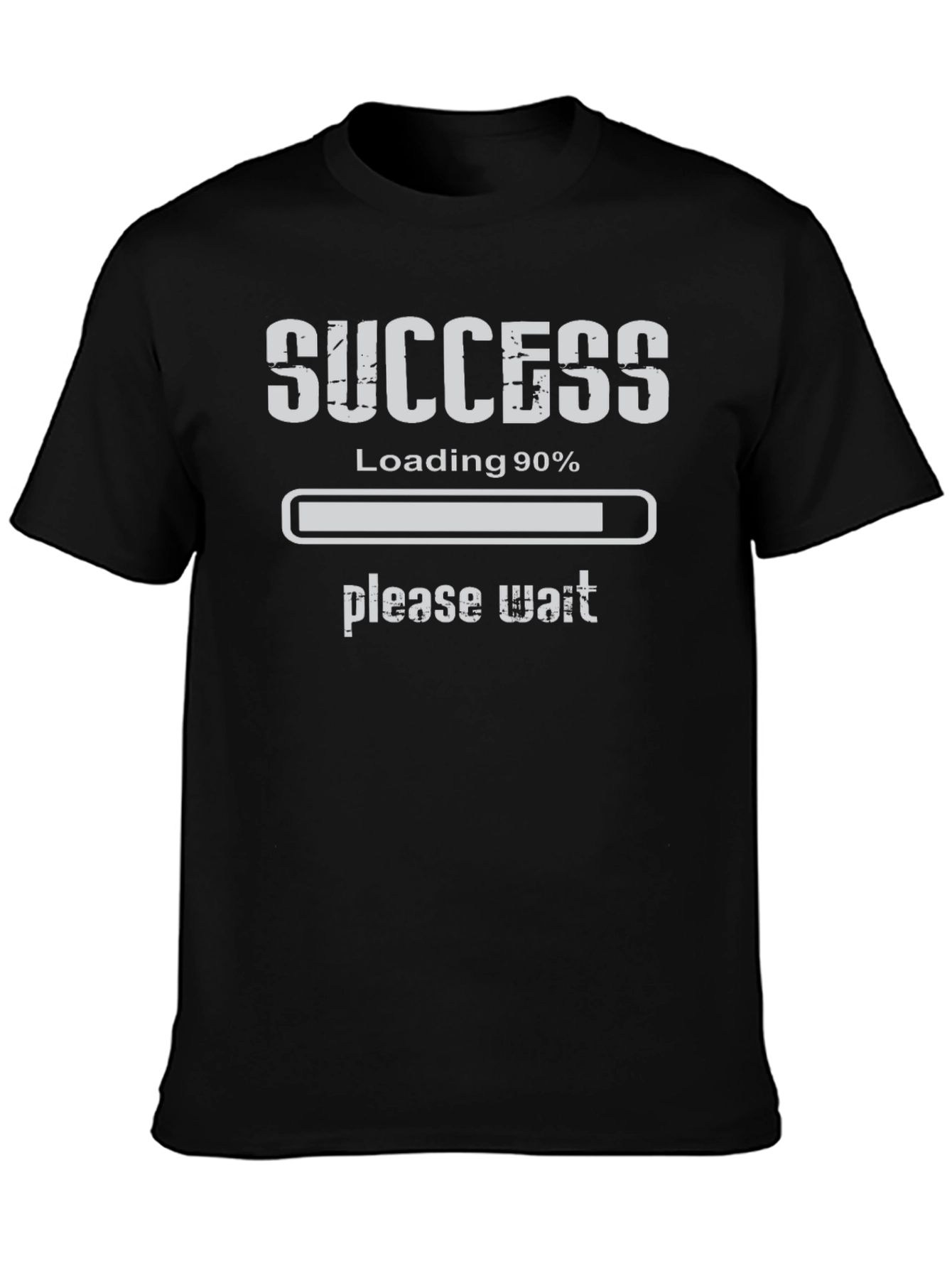 Black Success Loading T-Shirt - Please Wait Funny Novelty Tee view 3