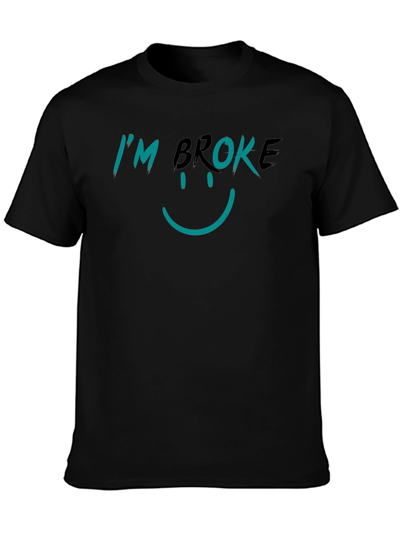 I'm Broke Graphic T-Shirt - Black - 3