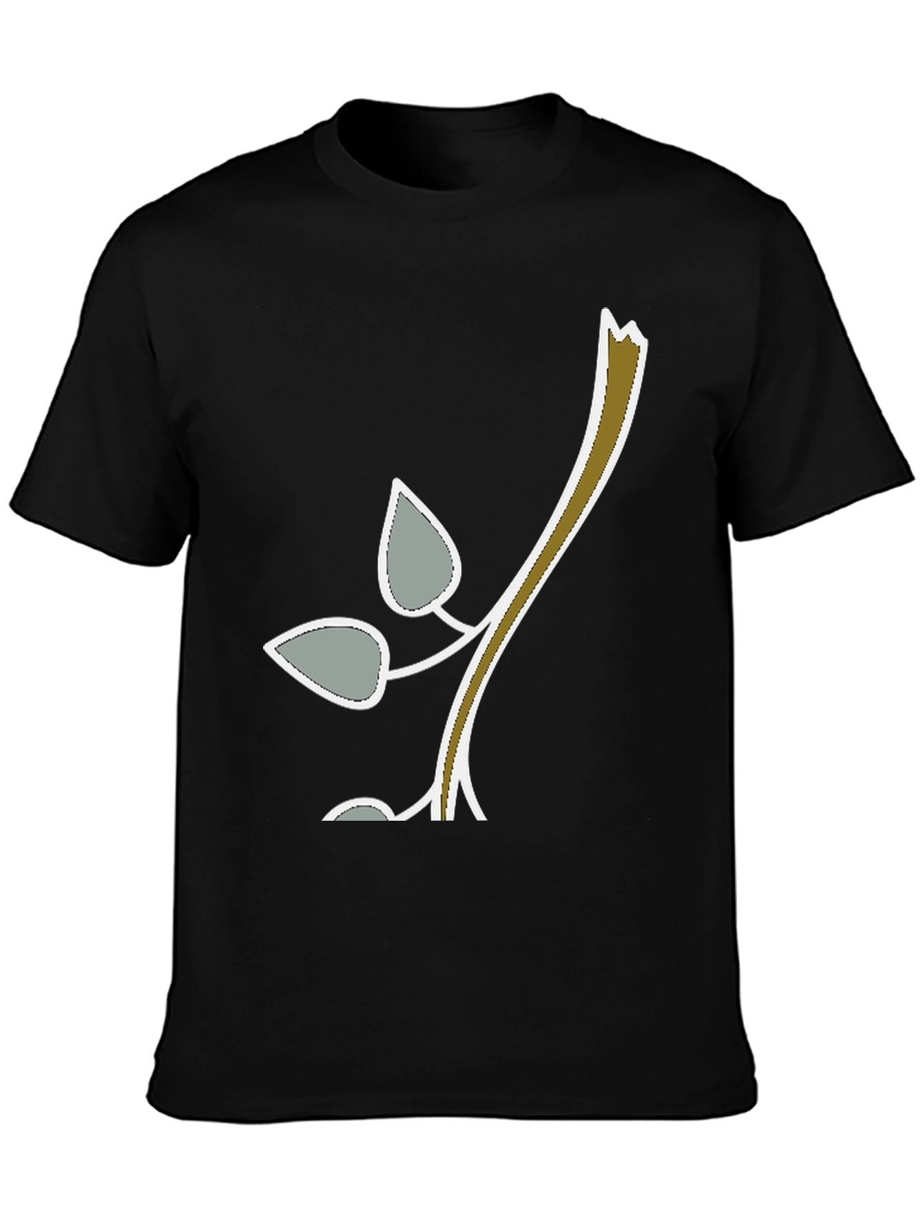 Black Nature Branch Graphic Tee view 3