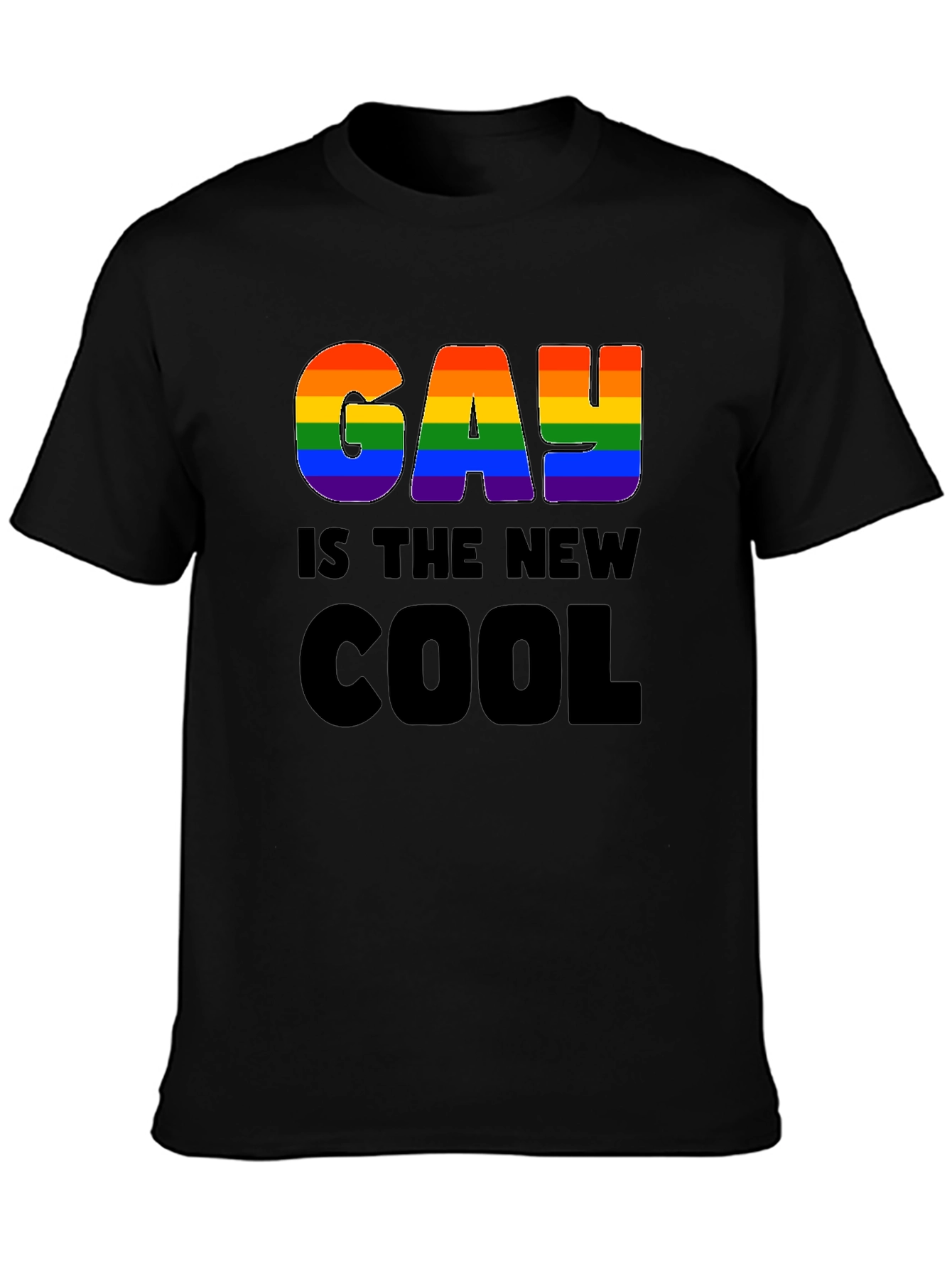 Black Gay is the New Cool Graphic T-Shirt view 3