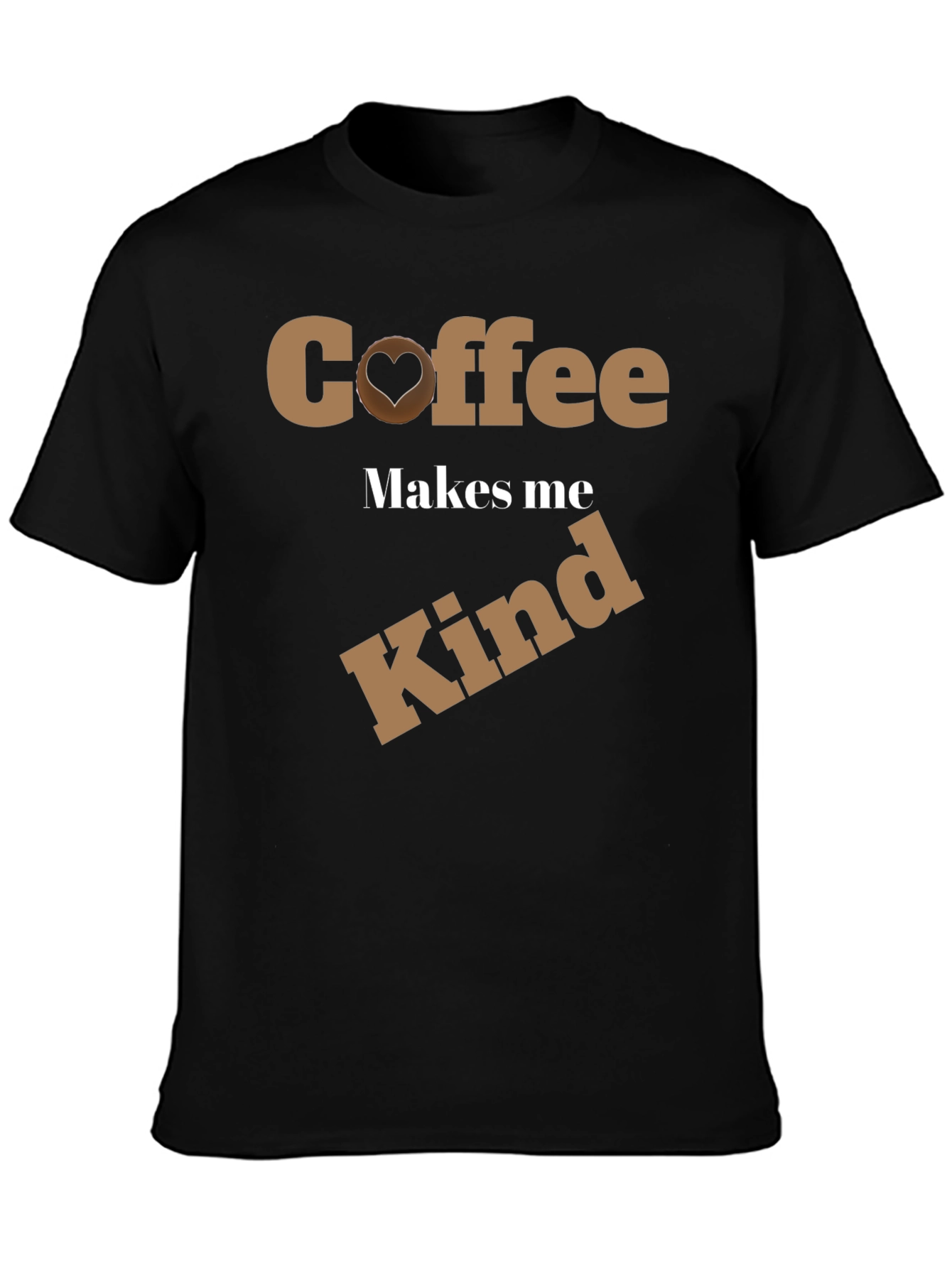 Black Coffee Makes Me Kind Graphic T-Shirt view 3