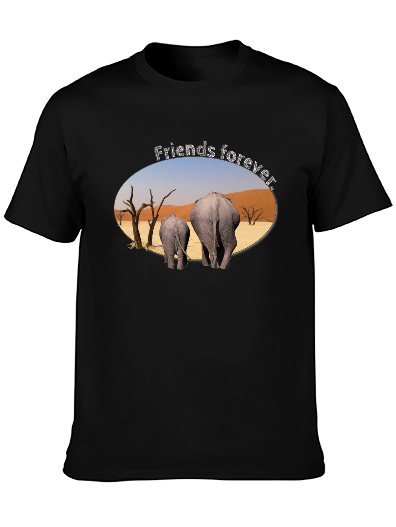 Friends Forever Elephant Graphic T-Shirt - 3