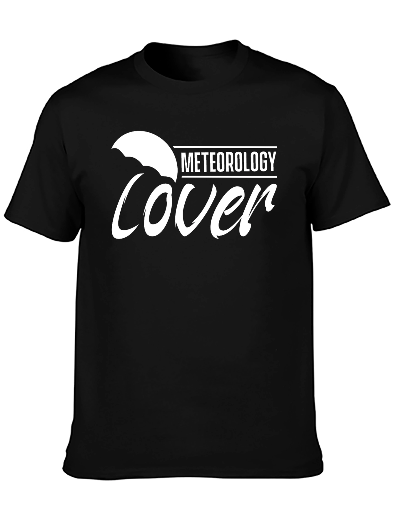 Black Meteorology Lover Black T-Shirt view 3
