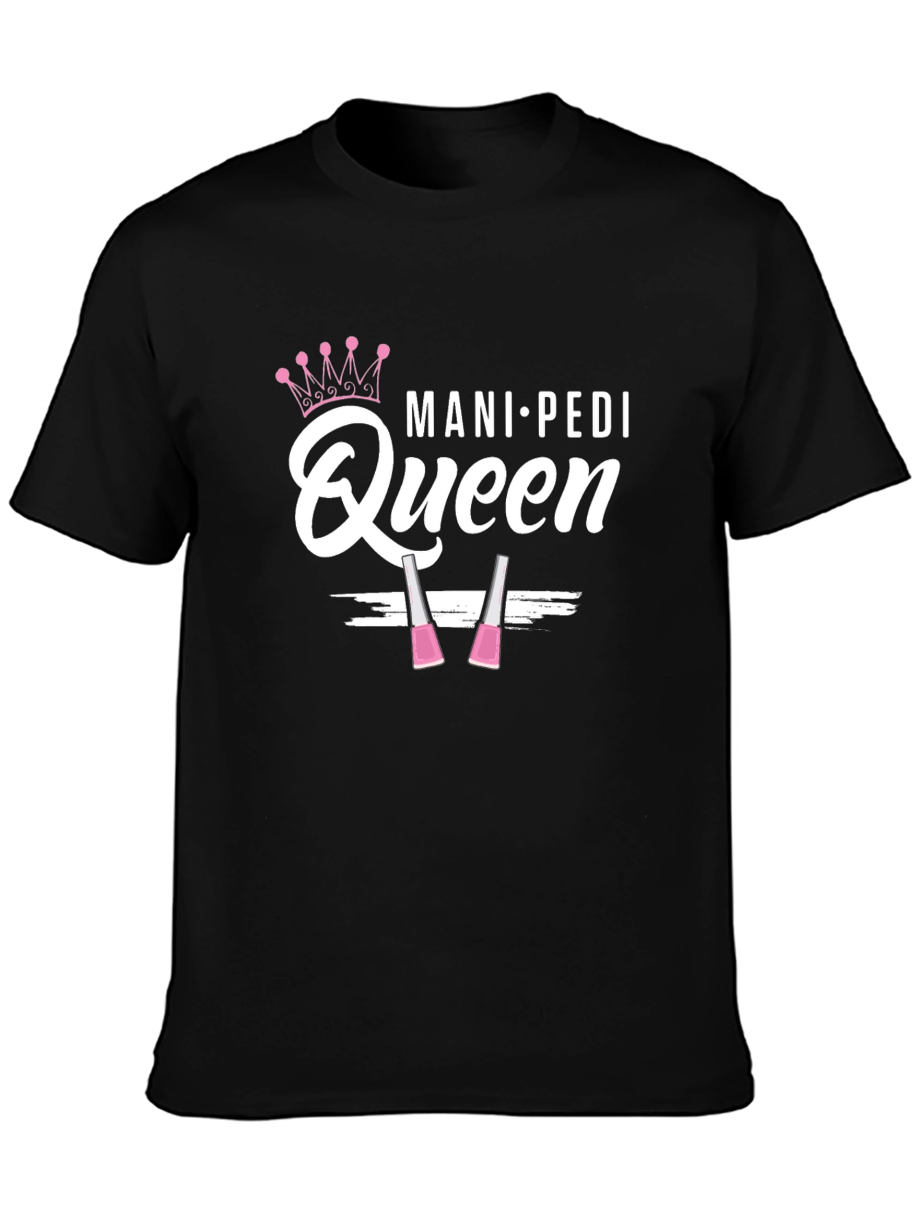 Black Mani-Pedi Queen Graphic T-Shirt view 3