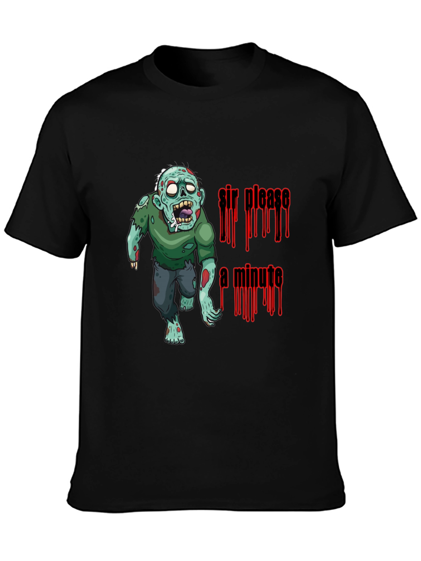 Black Zombie "Sir, Please a Minute" Graphic T-Shirt view 3