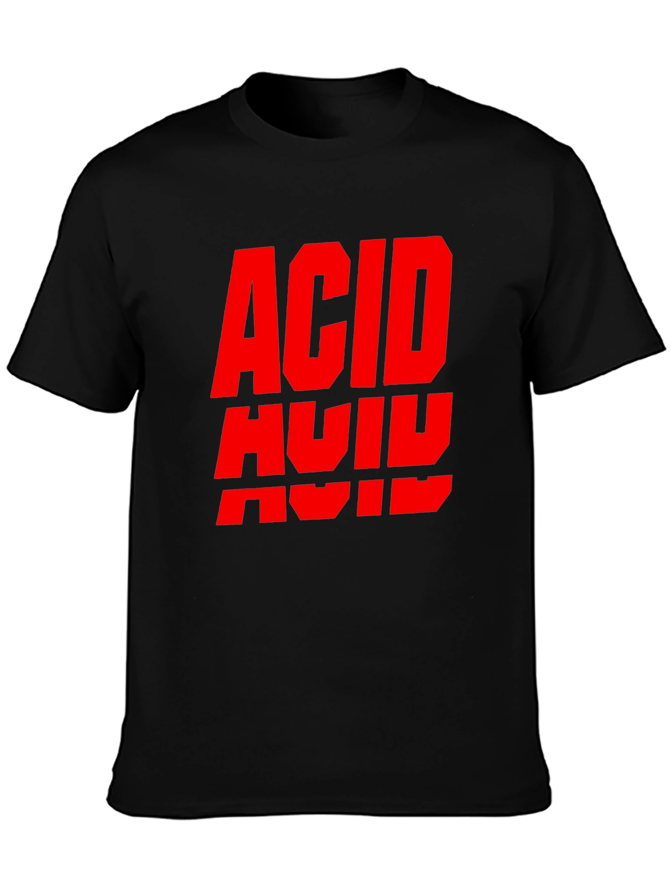 Black Acid House Rave Black T-Shirt view 3