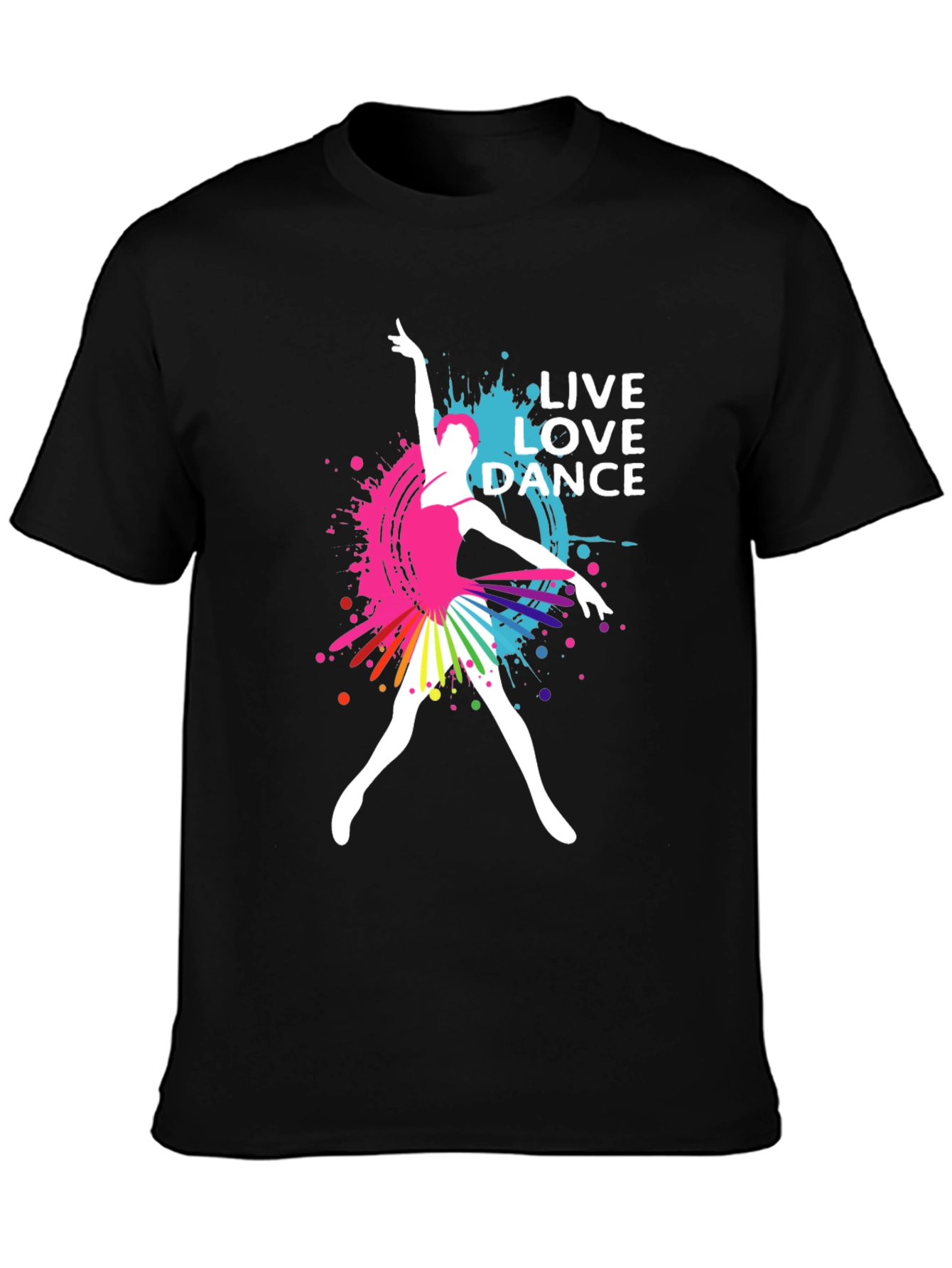 Black Live Love Dance T-Shirt view 3