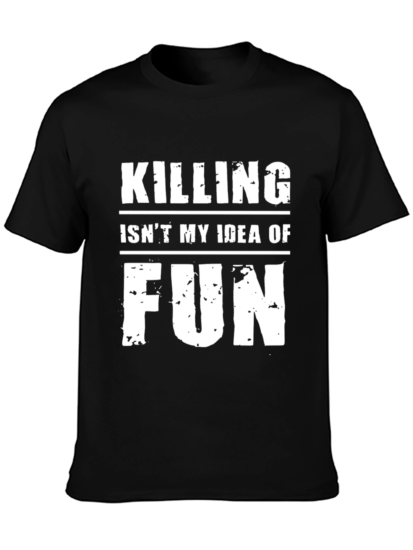 Black Killing Isn't My Idea of Fun Graphic Tee view 3