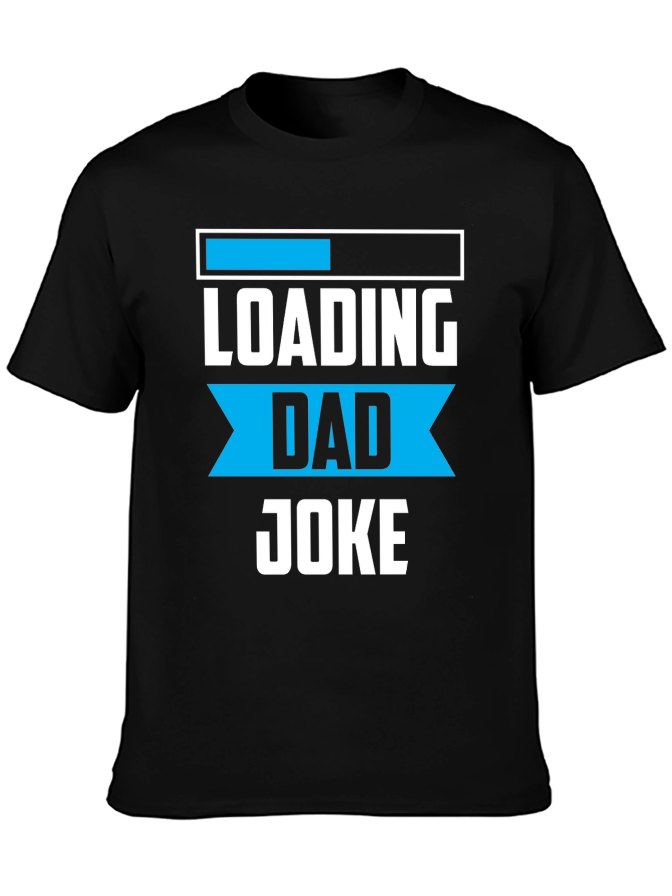 Black Loading Dad Joke Graphic Tee - Funny Father's Day Shirt view 3