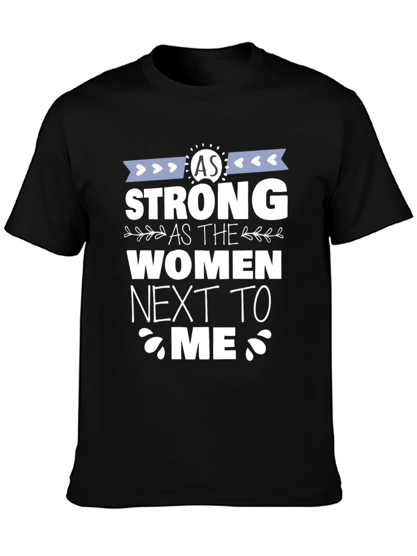 Black Strong Women Graphic T-Shirt view 3