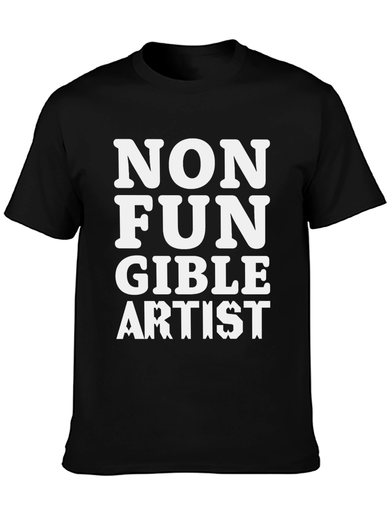 Black Non Fungible Artist Graphic Tee view 3