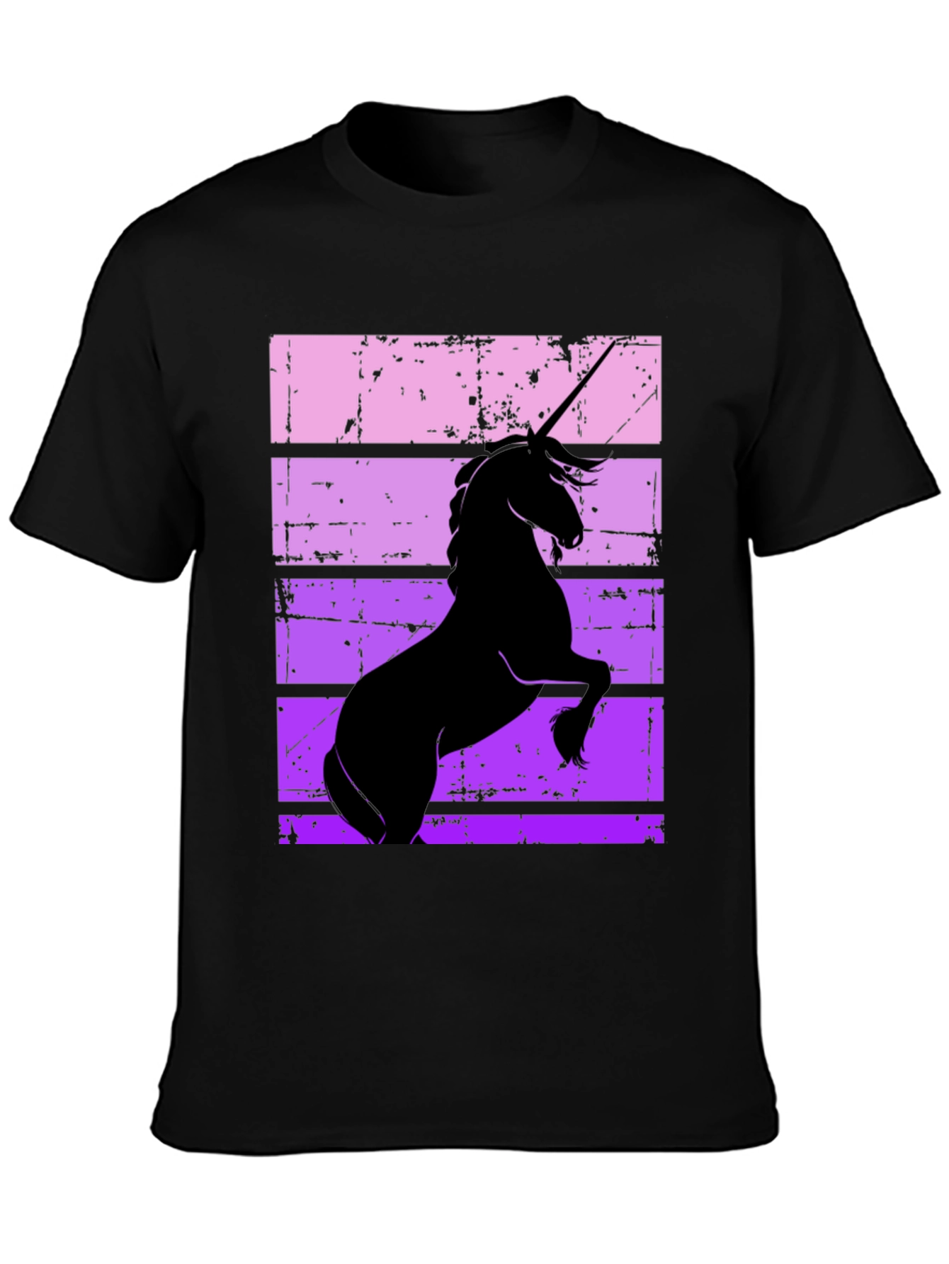 Black Unicorn Silhouette Graphic Tee view 3