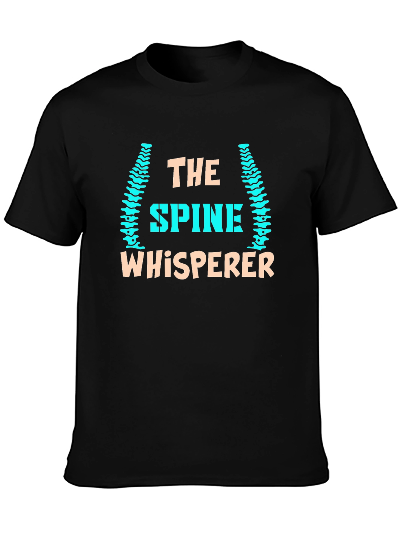 Black The Spine Whisperer T-Shirt - Chiropractic Humor view 3
