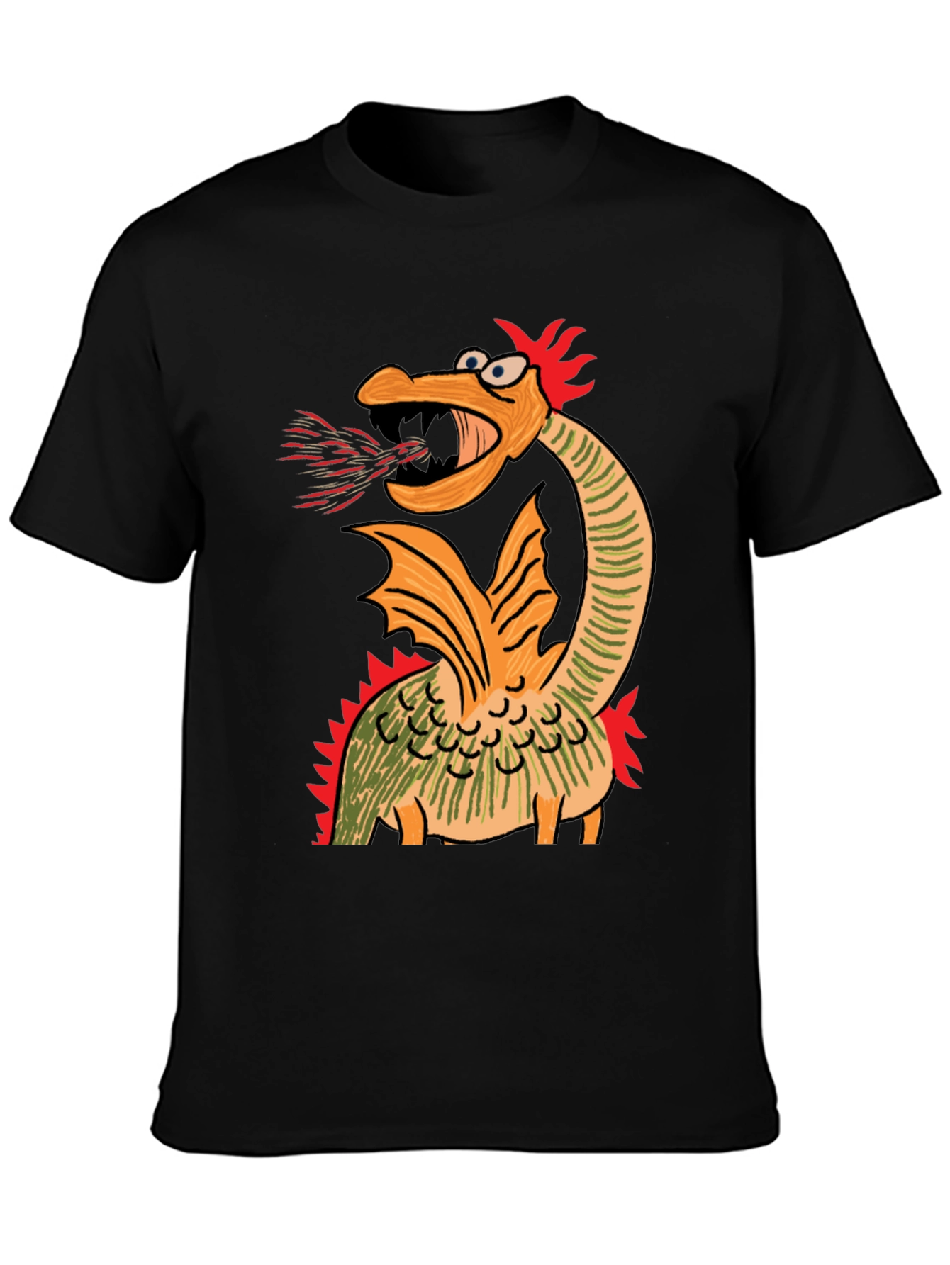 Cartoon Dragon Graphic Tee - Quirky Design - 3