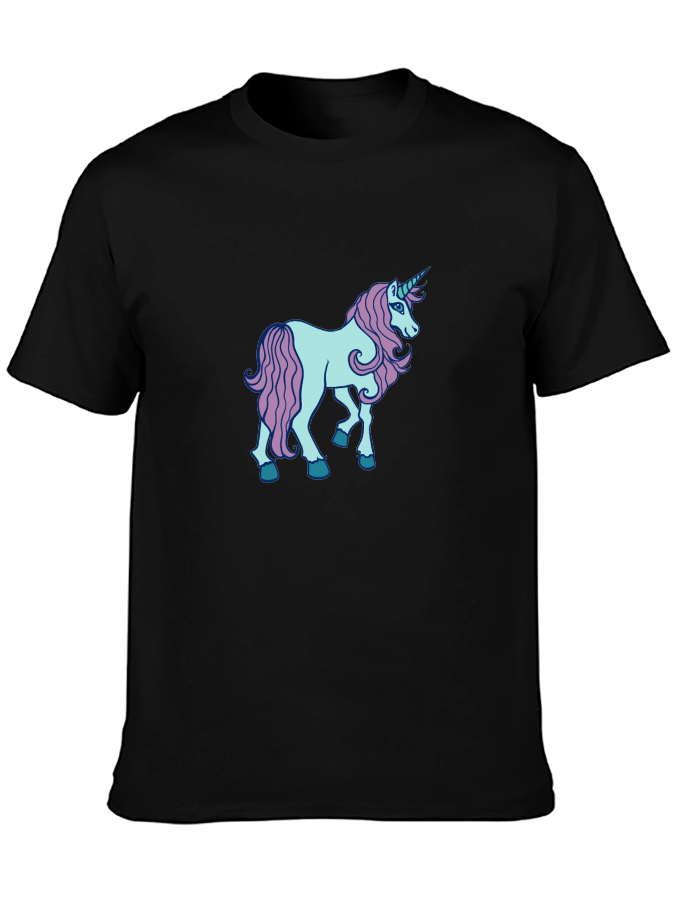 Unicorn Graphic Black T-Shirt - 3