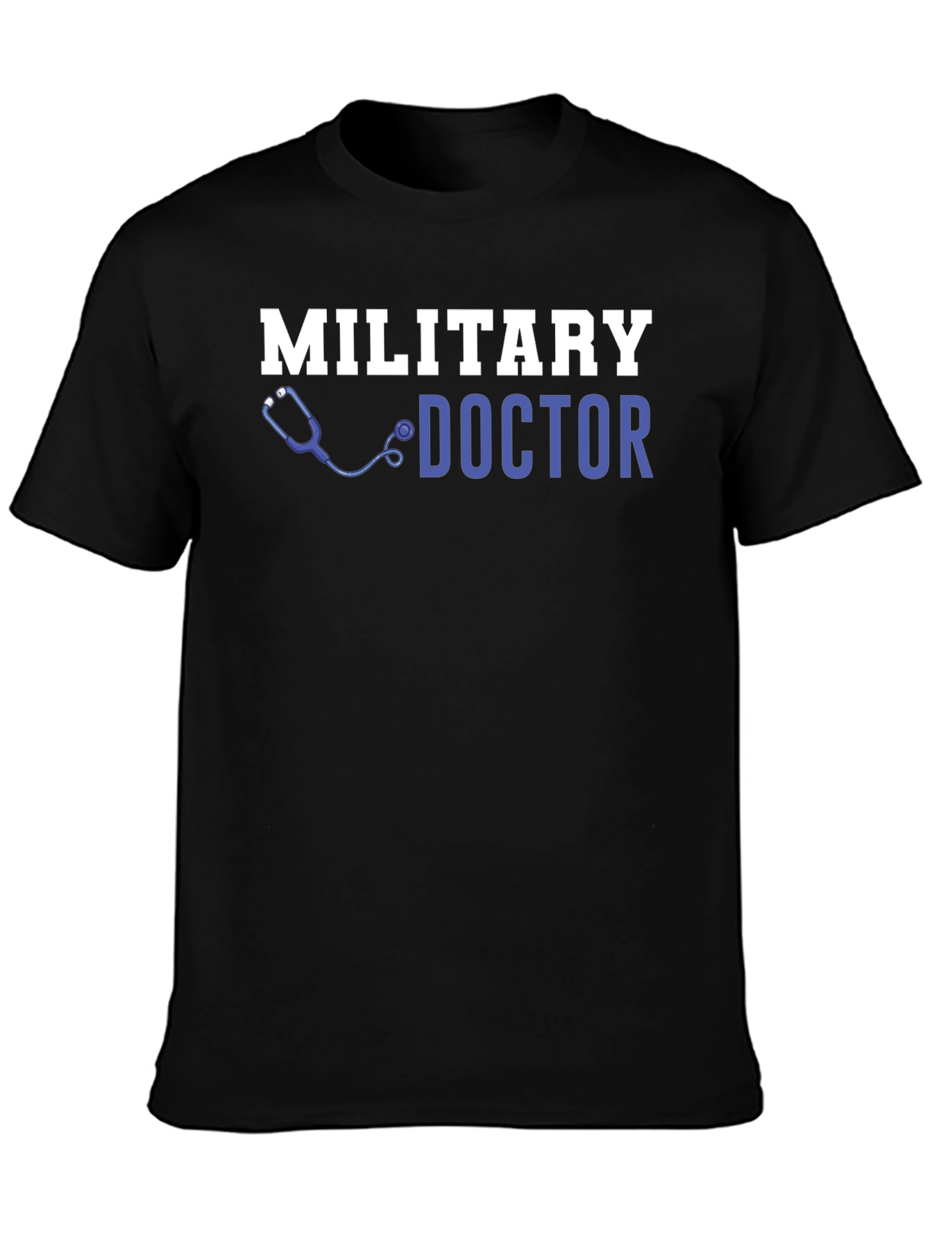 Black Military Doctor Graphic T-Shirt view 3