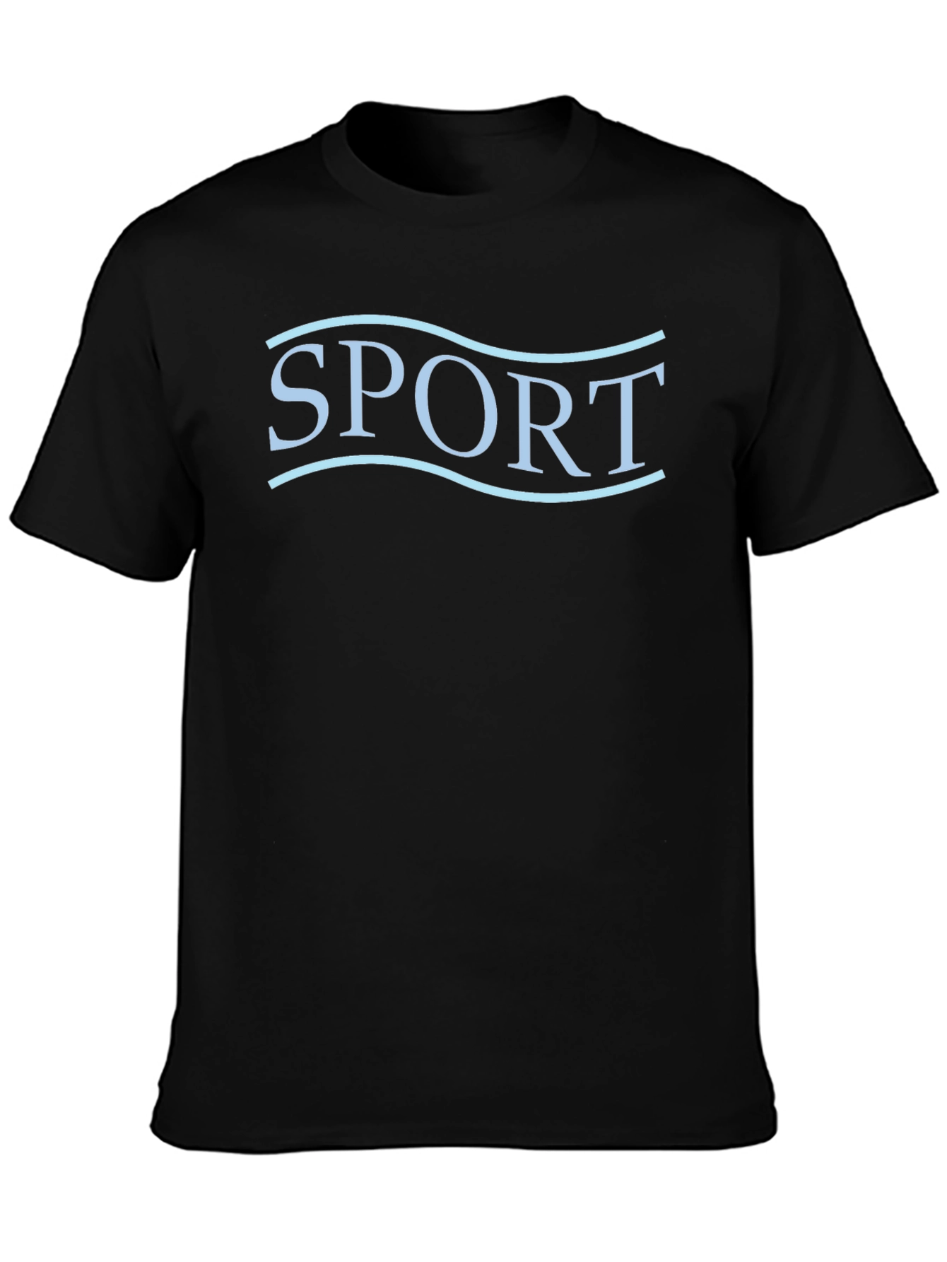 SPORT Graphic Tee - Stylish Black Cotton T-Shirt for Men - 3
