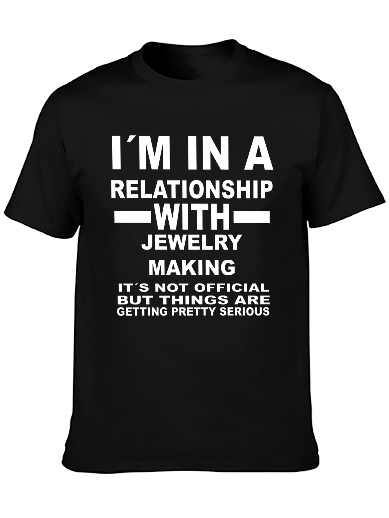 Black Jewelry Making Relationship T-Shirt view 3