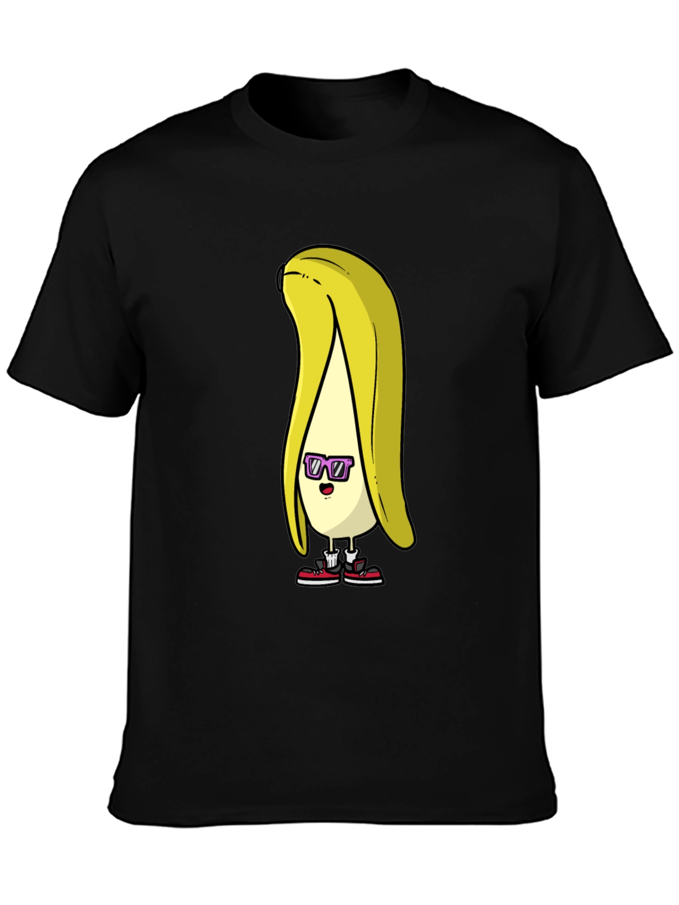Black Cool Banana Graphic T-Shirt view 3